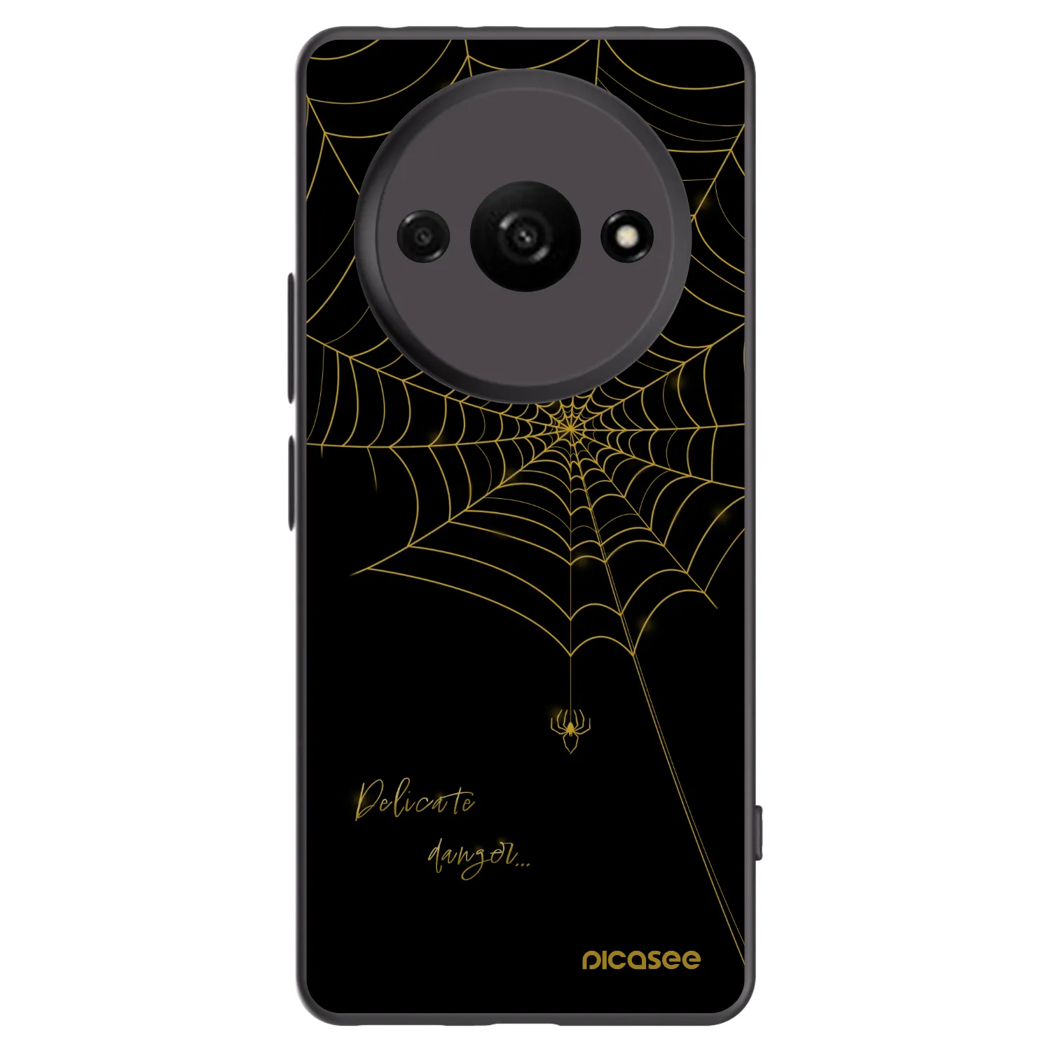 Picasee silikonový černý obal pro Xiaomi Redmi A3 - Delicate danger