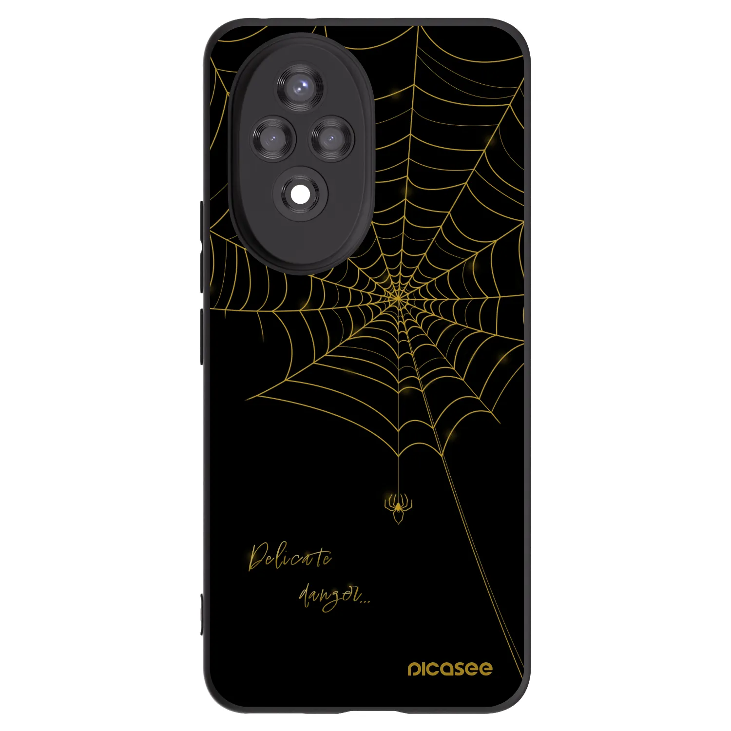 Picasee silikonový černý obal pro Honor 200 Pro 5G - Delicate danger