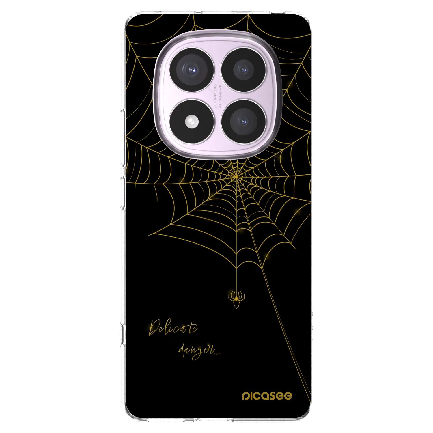 Picasee silikonový průhledný obal pro Xiaomi Redmi Note 14 Pro 5G - Delicate danger