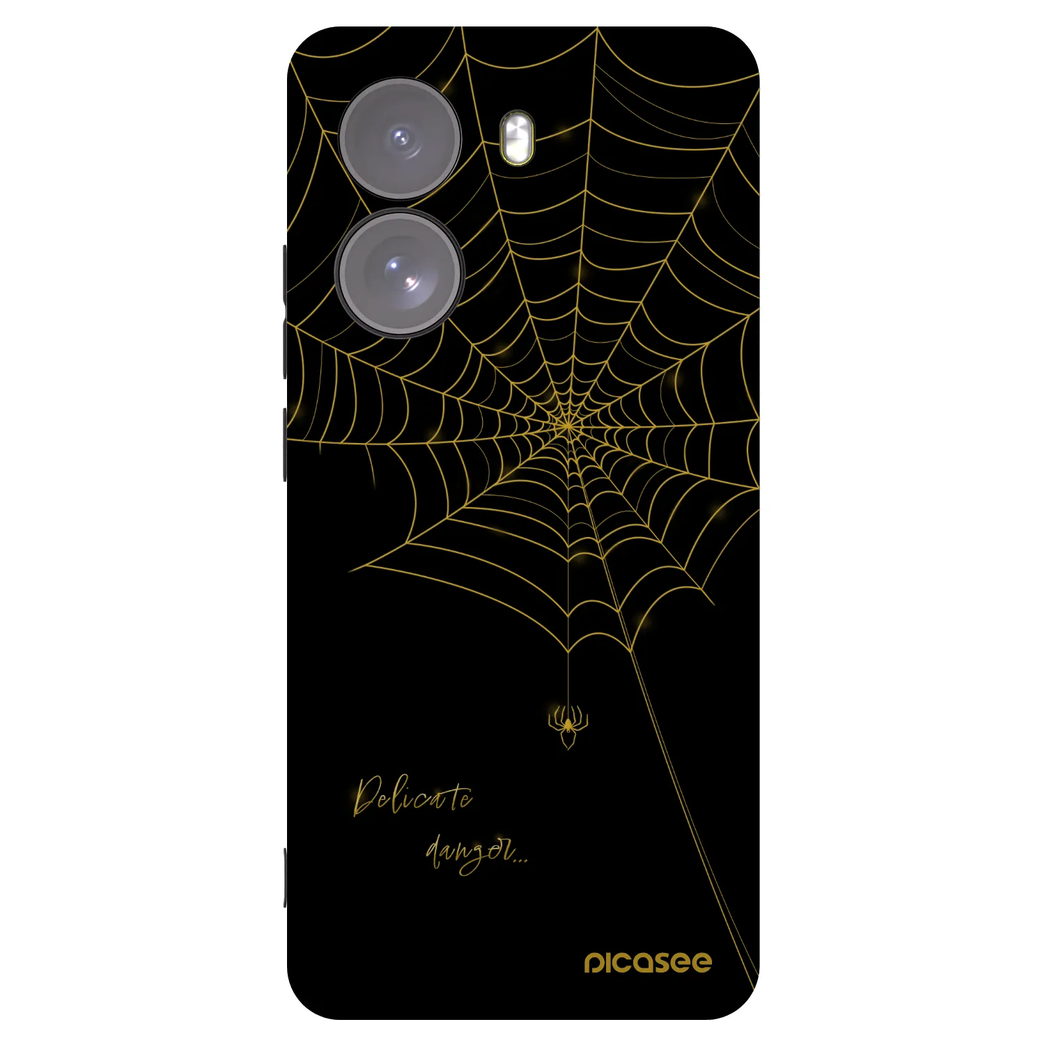 Picasee silikonový černý obal pro Xiaomi Poco X7 - Delicate danger