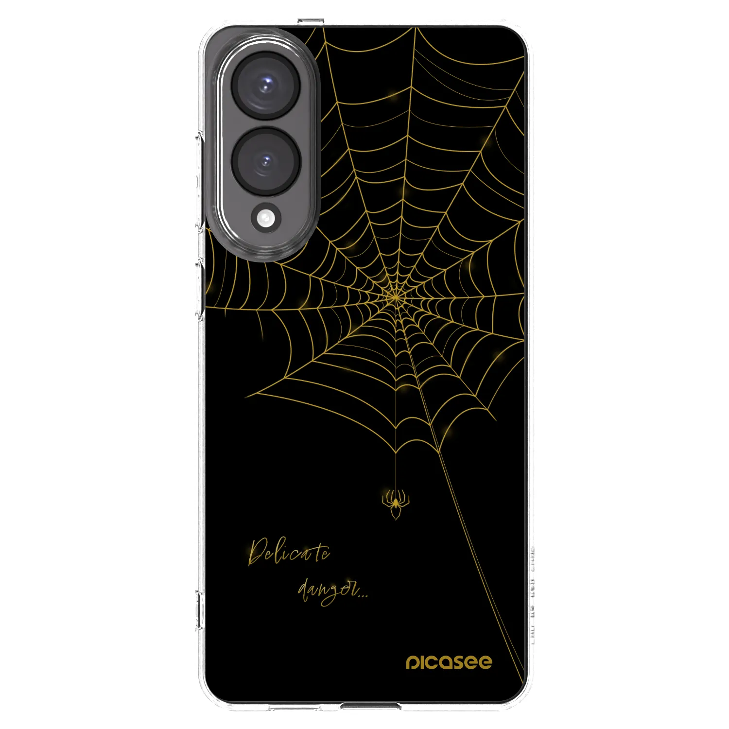 Picasee silikonový průhledný obal pro Samsung Galaxy S25 Edge 5G - Delicate danger