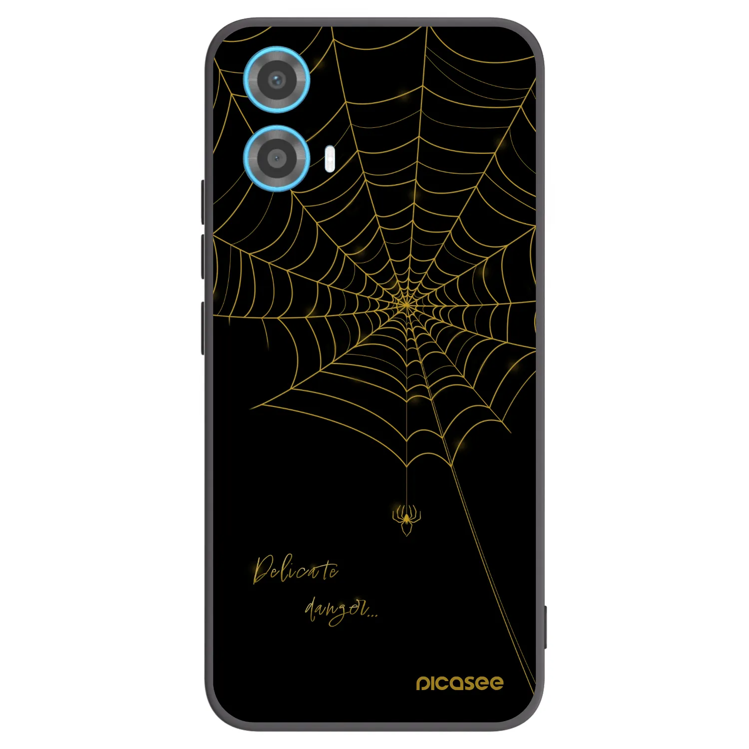 Picasee silikonový černý obal pro Motorola Moto G34 5G - Delicate danger