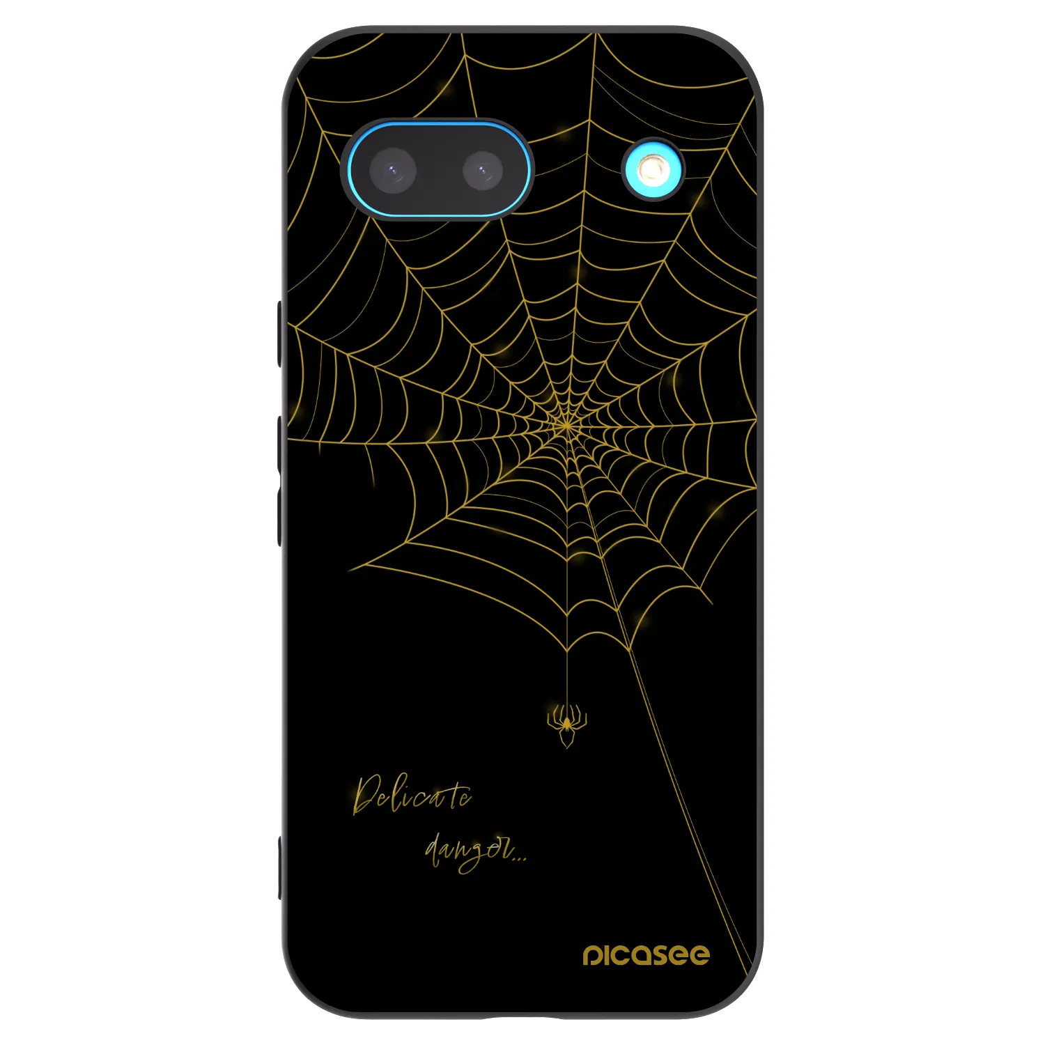 Picasee silikonový černý obal pro Google Pixel 8 - Delicate danger