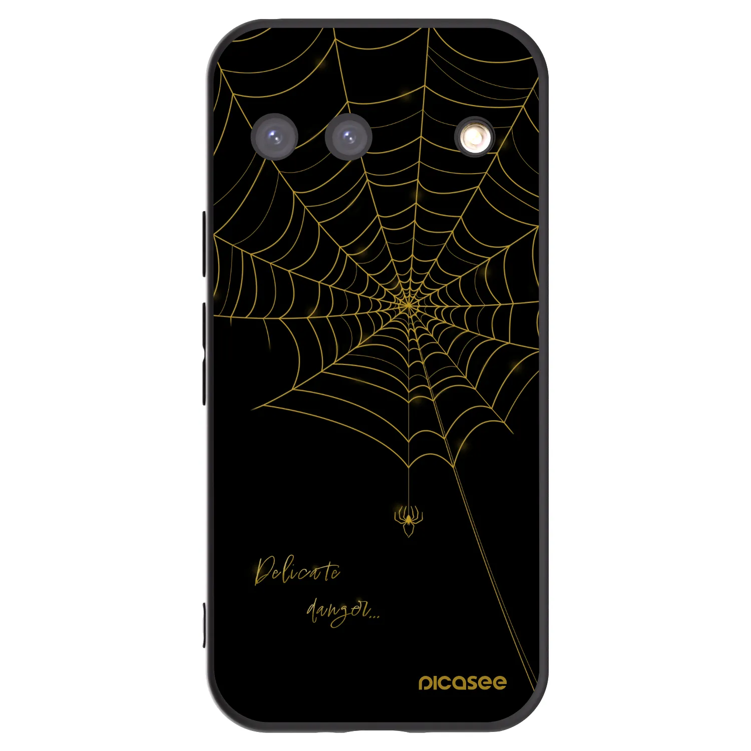 Picasee silikonový černý obal pro Google Pixel 9 - Delicate danger