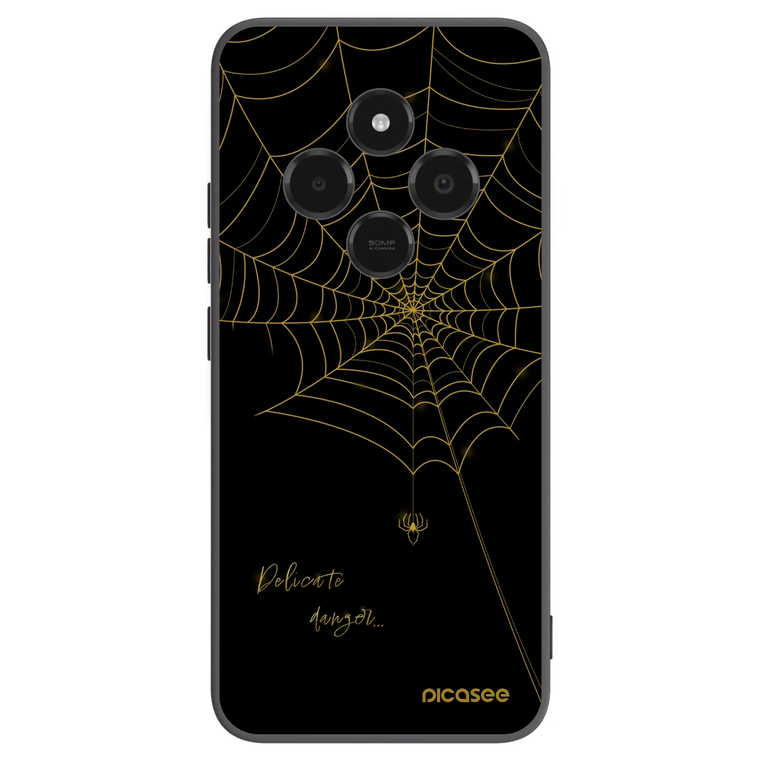 Picasee silikonový černý obal pro Xiaomi Poco C75 - Delicate danger