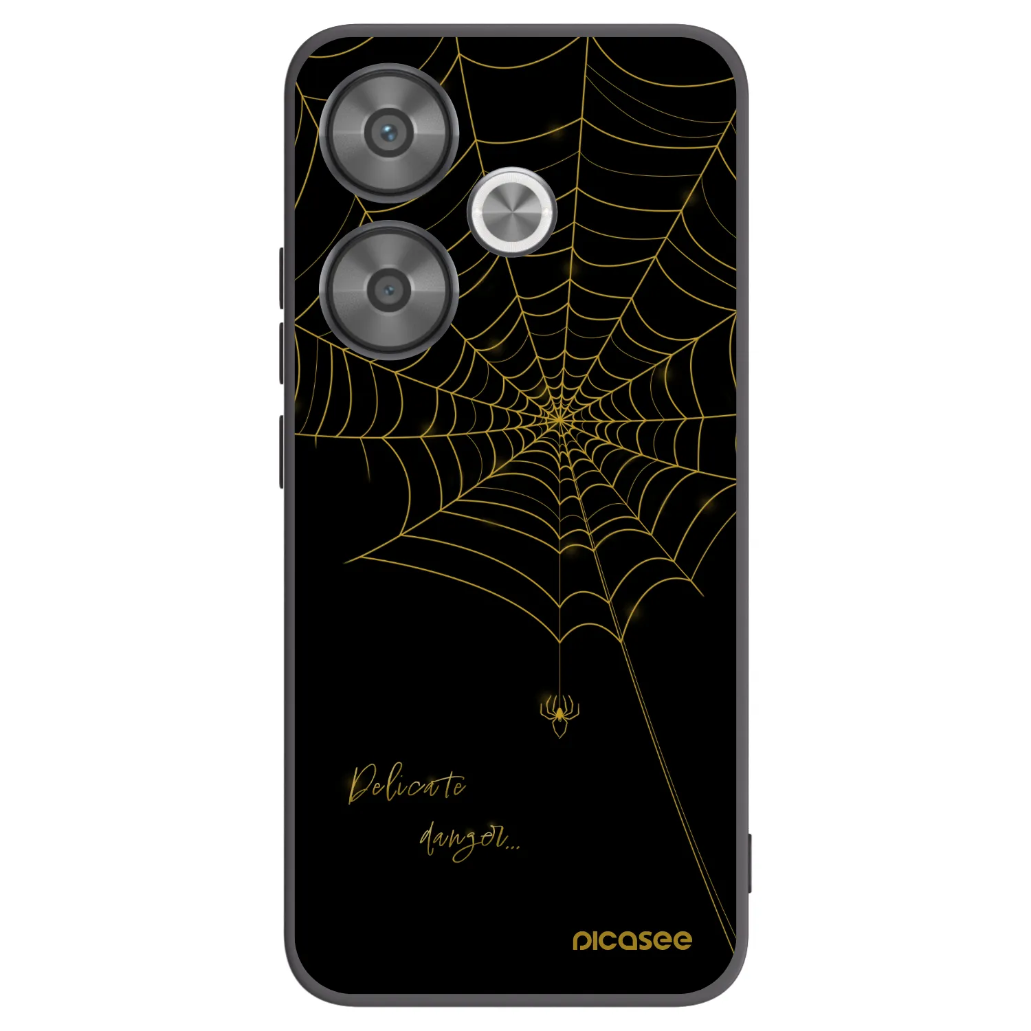 Picasee silikonový černý obal pro Xiaomi Poco F6 - Delicate danger