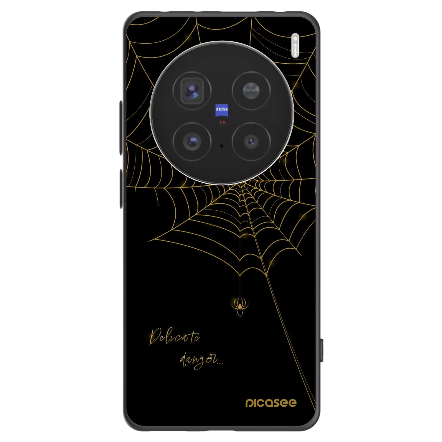 Picasee silikonový černý obal pro Vivo X200 Pro - Delicate danger