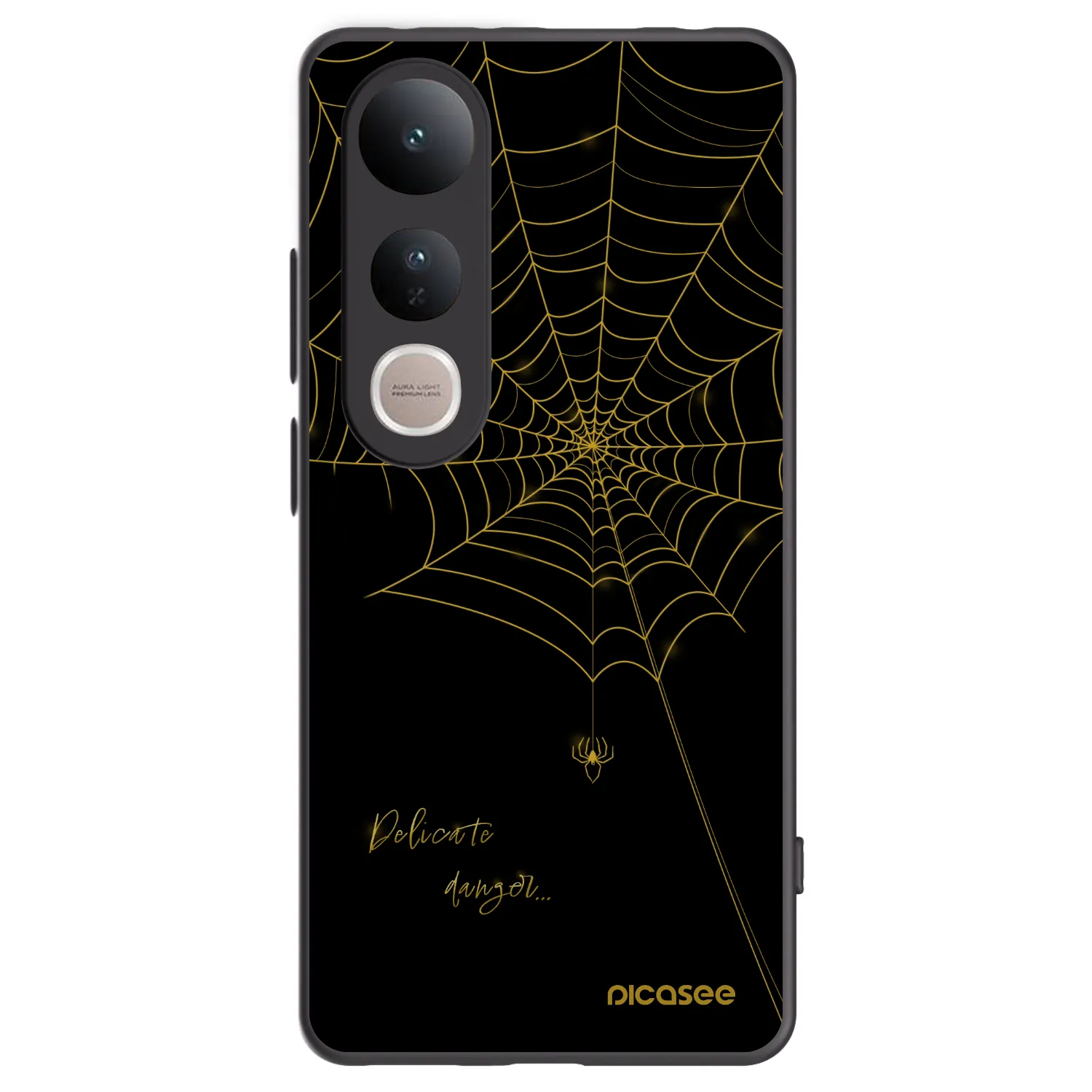 Picasee silikonový černý obal pro Vivo V50 Lite 5G - Delicate danger