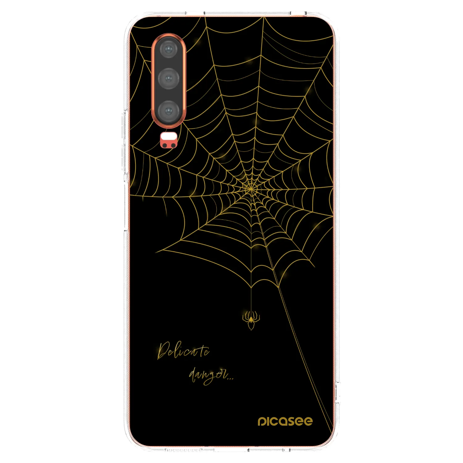Picasee silikonový průhledný obal pro Huawei P30 - Delicate danger
