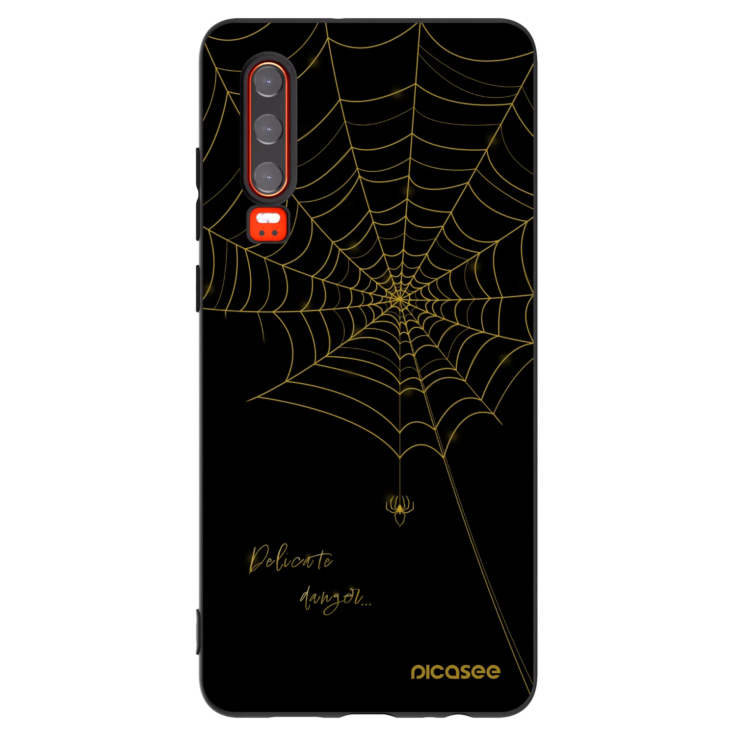 Picasee silikonový černý obal pro Huawei P30 - Delicate danger