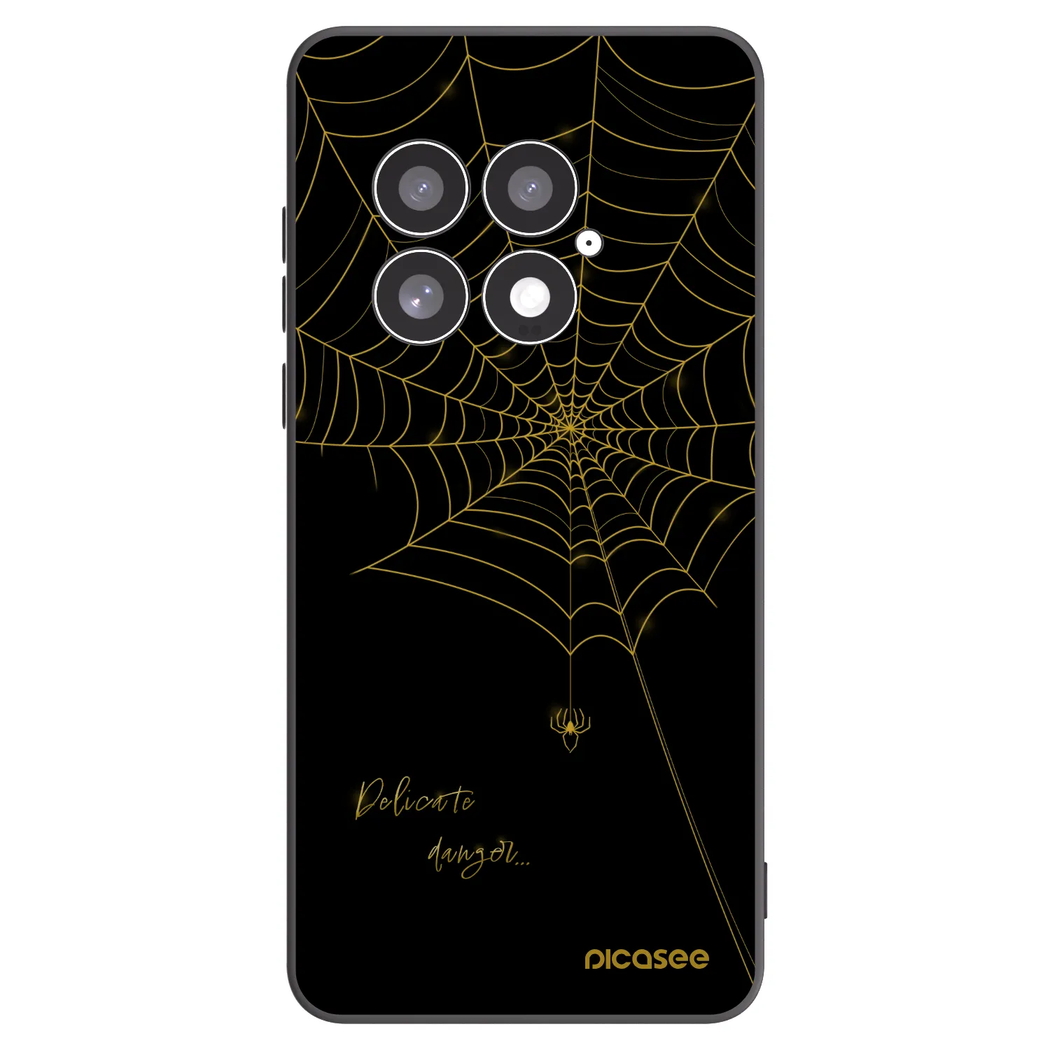 Picasee silikonový černý obal pro OnePlus 13 5G - Delicate danger
