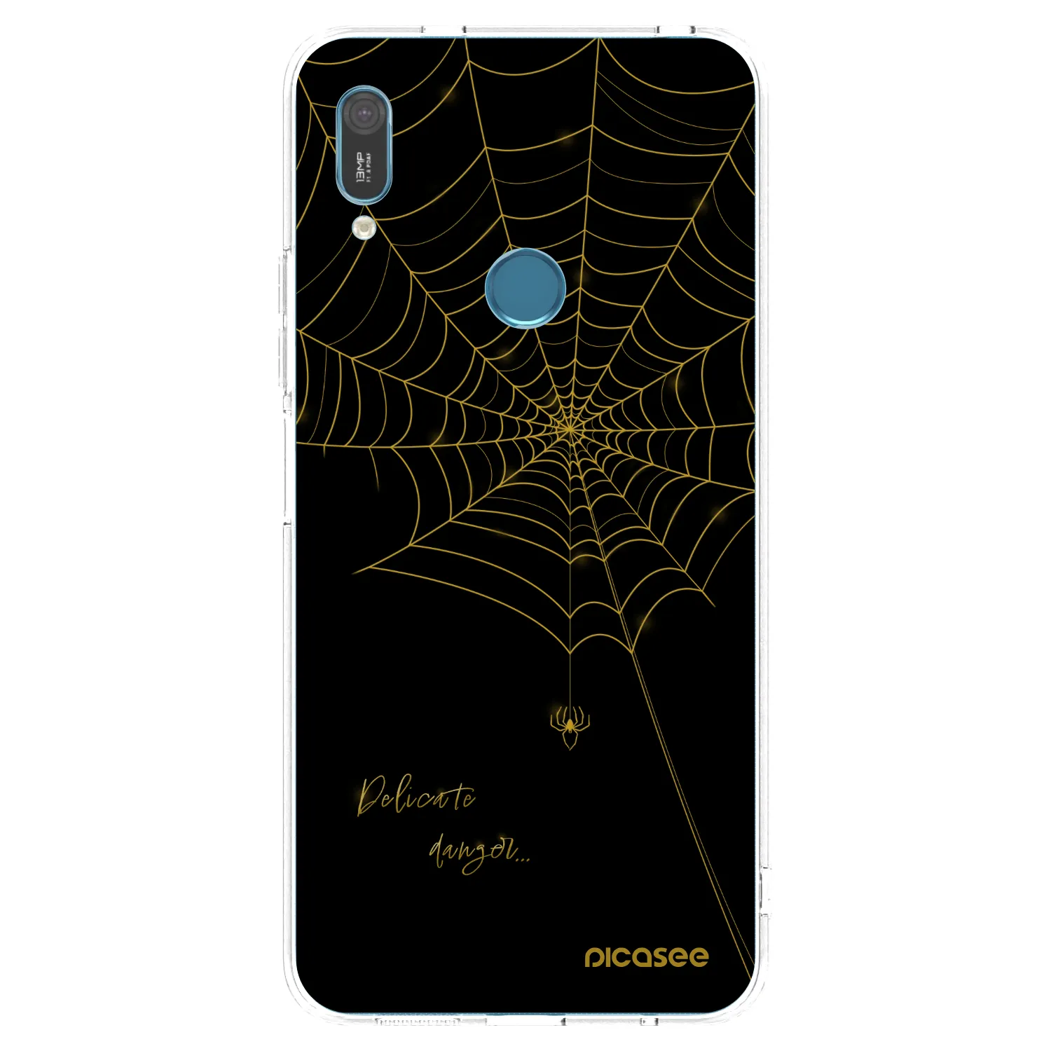 Picasee silikonový průhledný obal pro Huawei Y6 2019 - Delicate danger