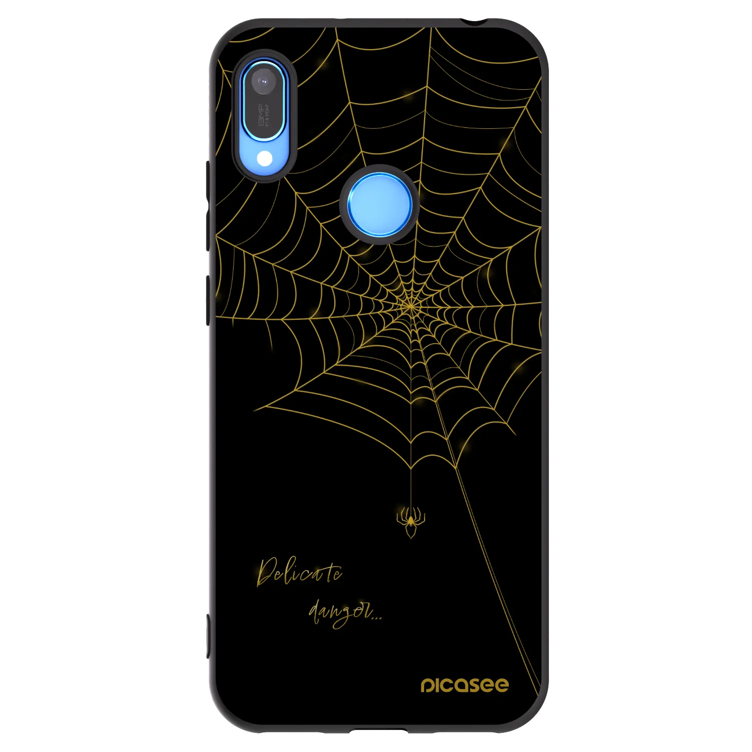 Picasee silikonový černý obal pro Huawei Y6 2019 - Delicate danger