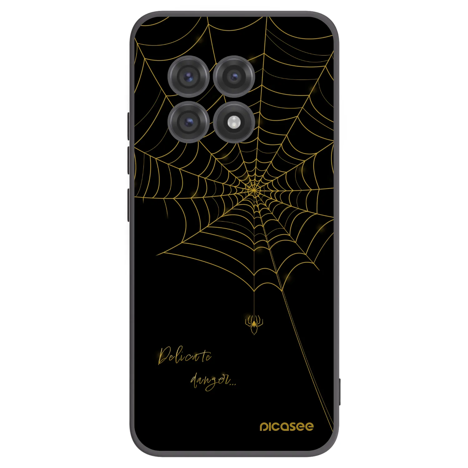 Picasee silikonový černý obal pro OnePlus 13R 5G - Delicate danger