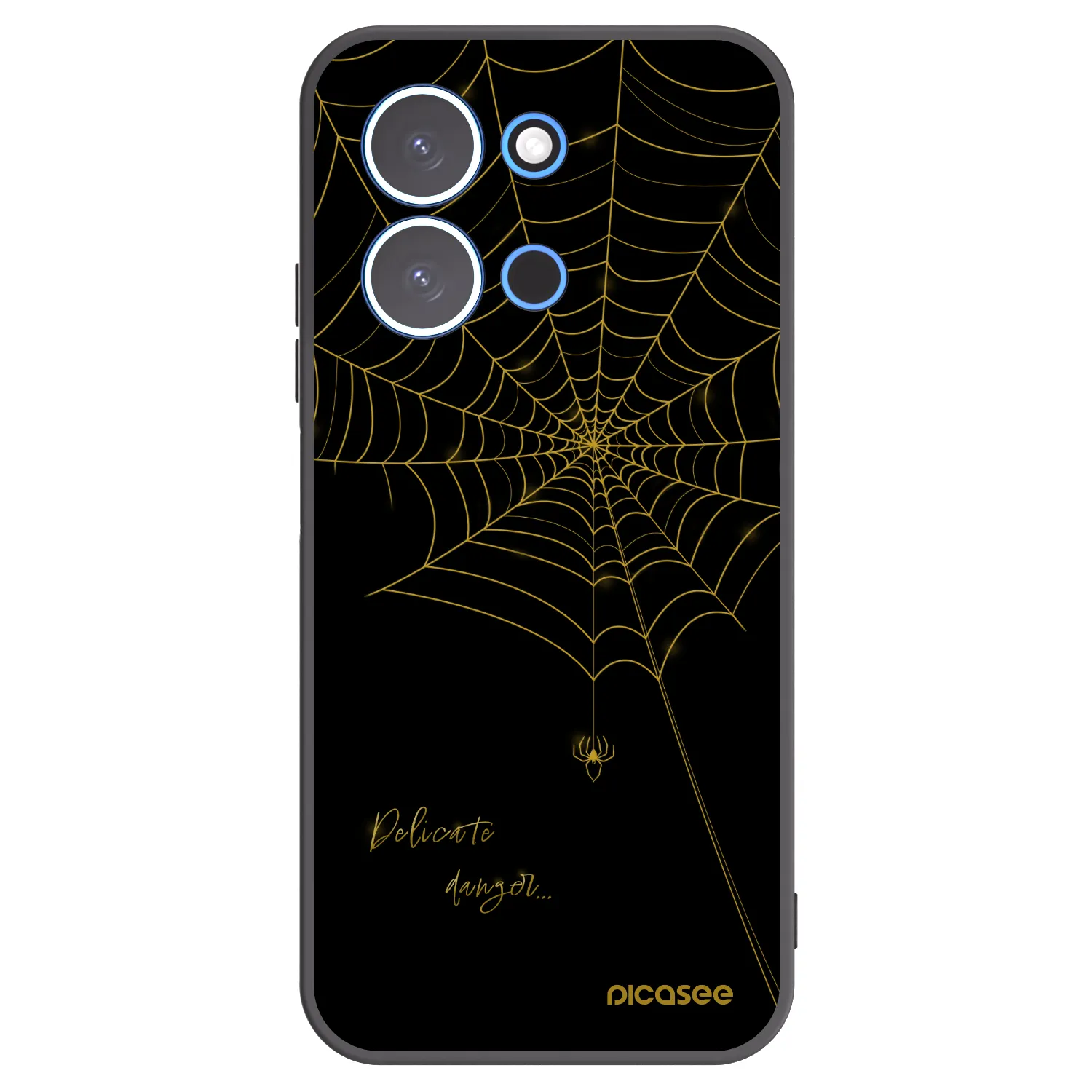 Picasee silikonový černý obal pro Xiaomi Redmi 15C 4G - Delicate danger
