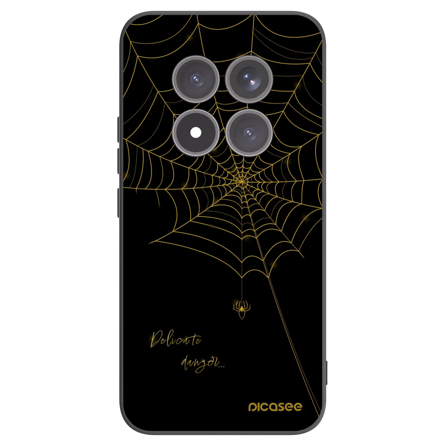 Picasee silikonový černý obal pro Xiaomi Redmi Note 15 Pro+ - Delicate danger