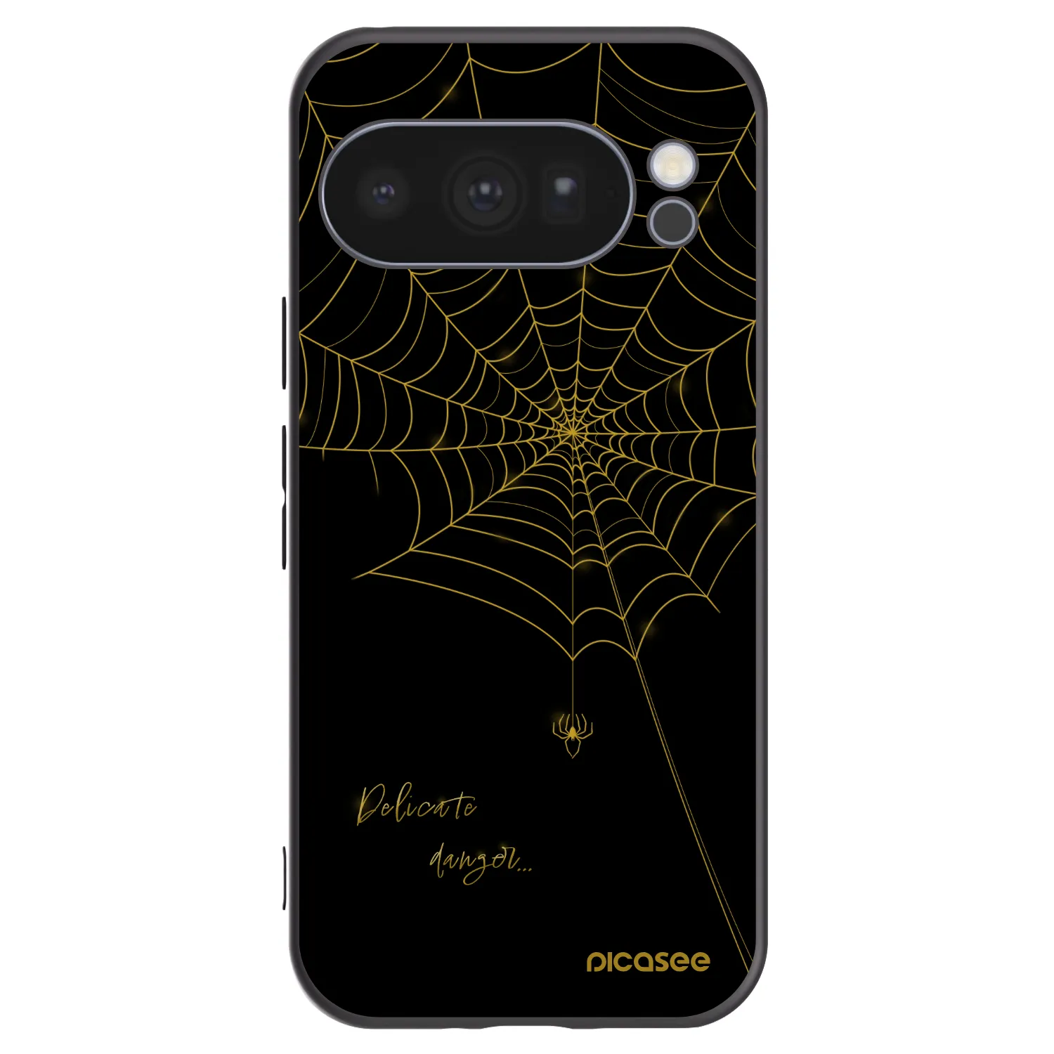 Picasee silikonový černý obal pro Google Pixel 10 Pro - Delicate danger