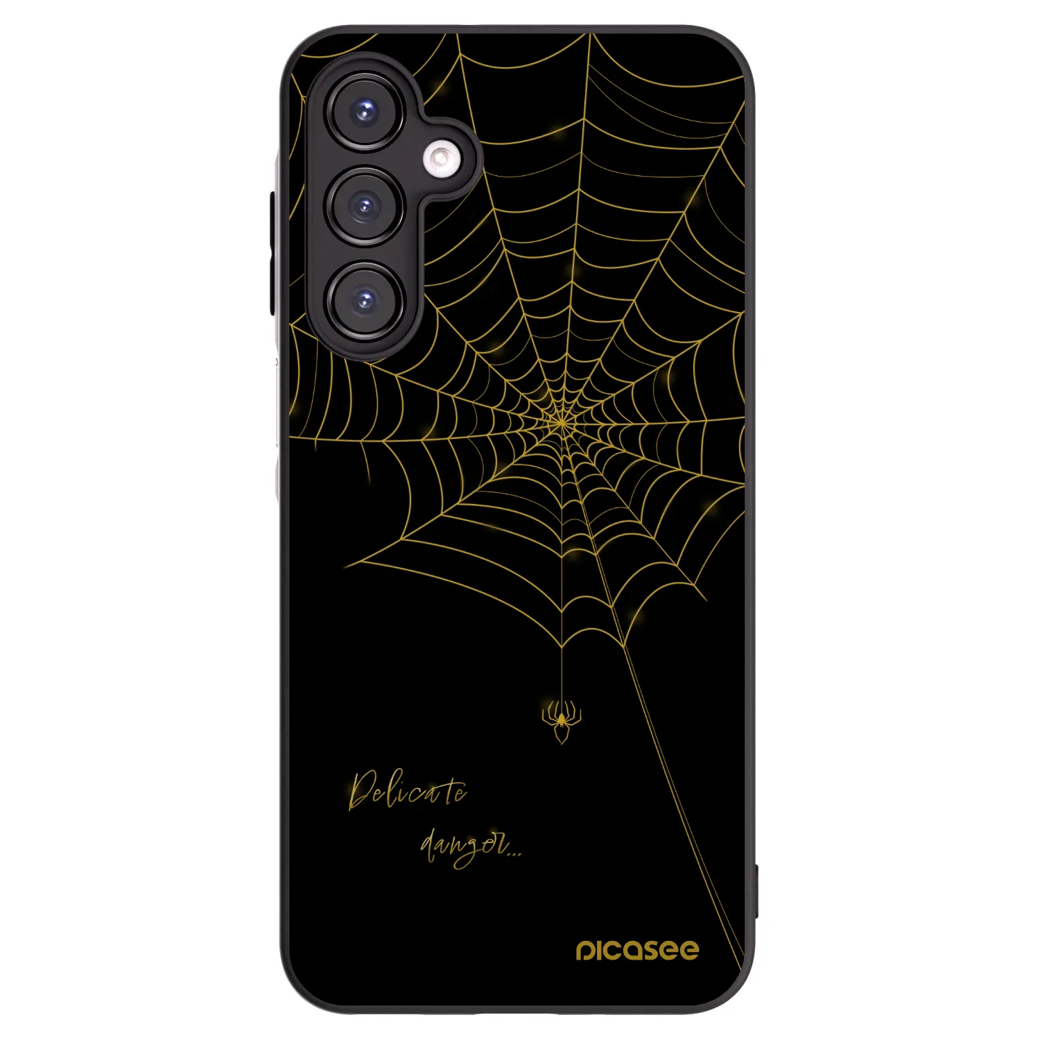 Picasee silikonový černý obal pro Samsung Galaxy A16 4G - Delicate danger