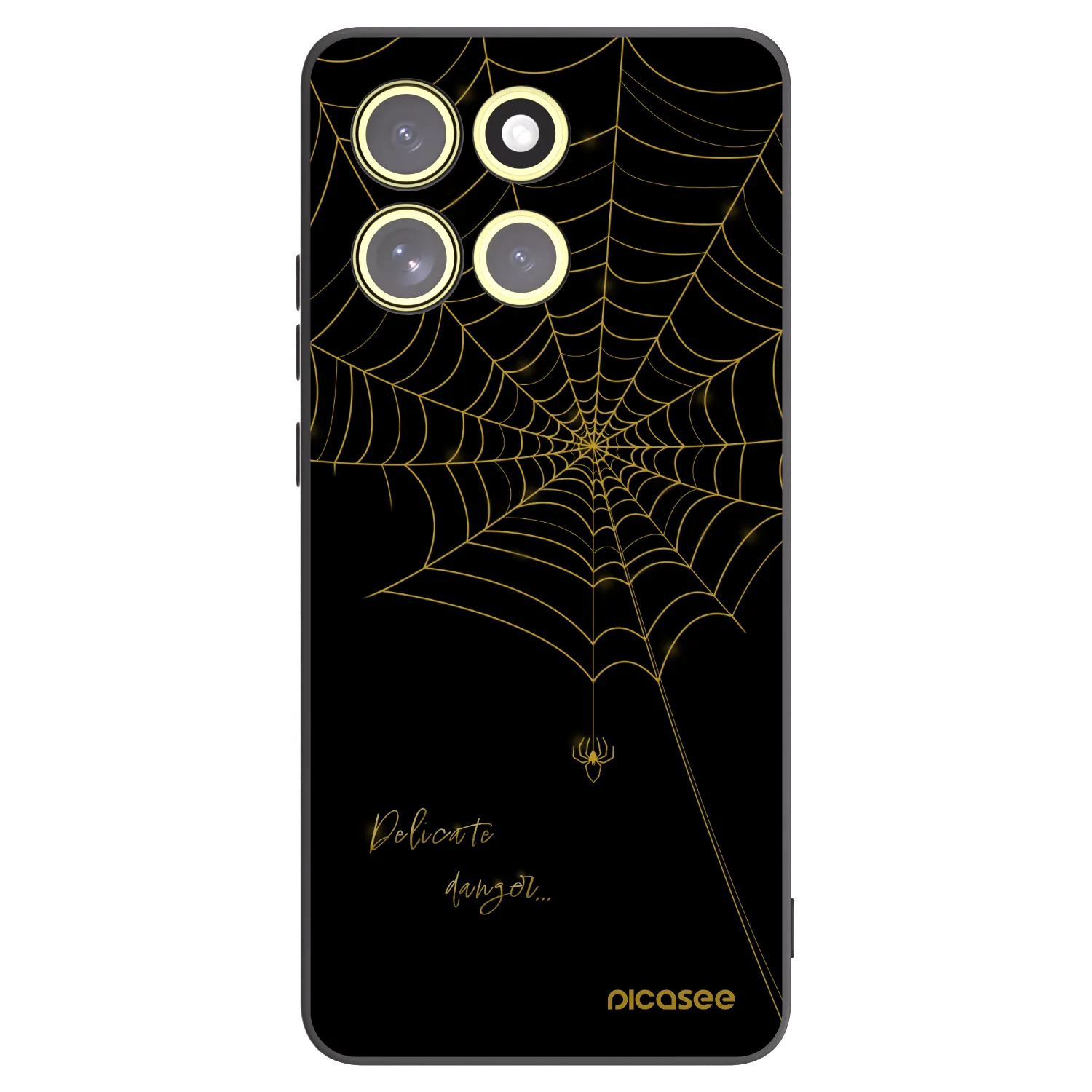 Picasee silikonový černý obal pro Motorola Moto G86 Power 5G - Delicate danger