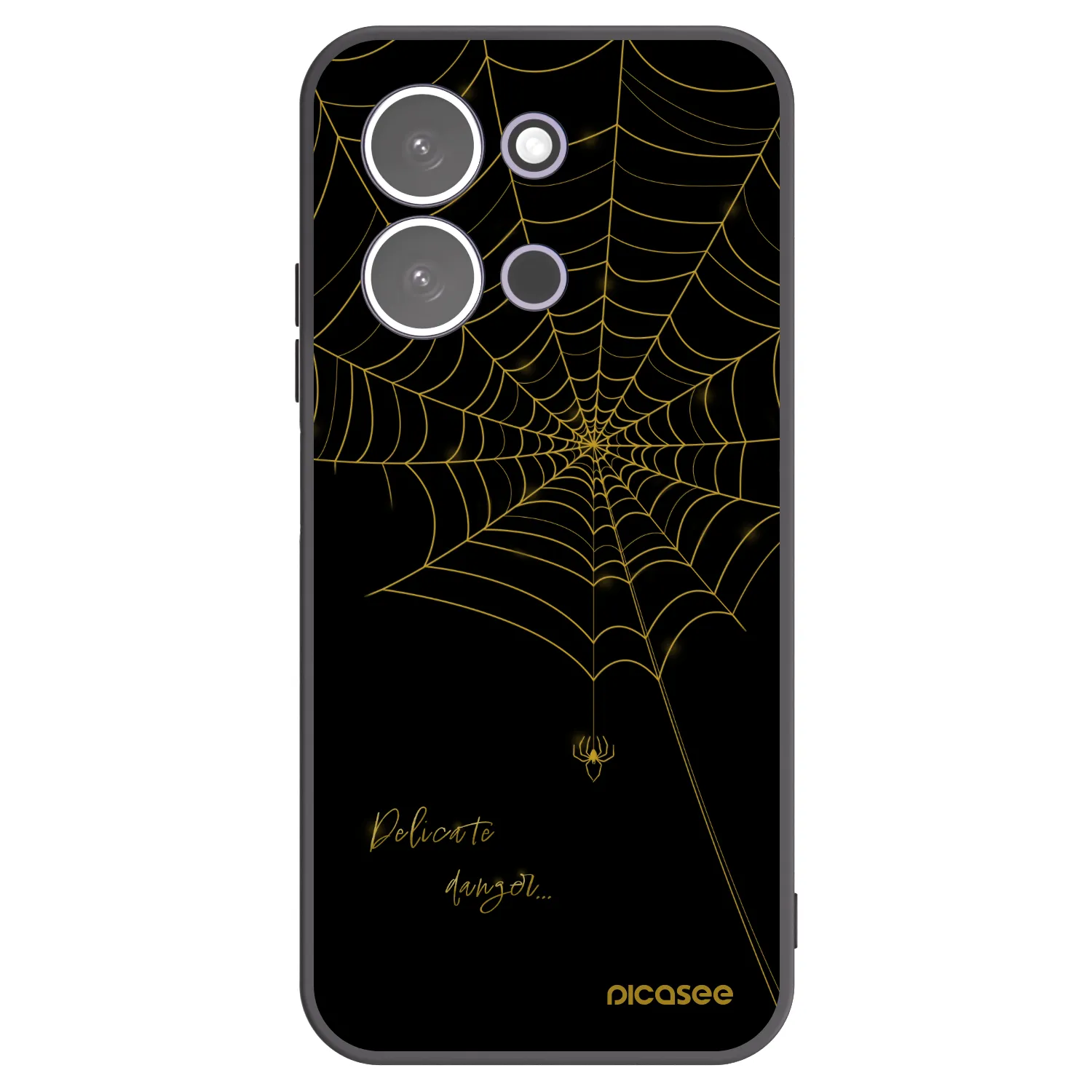 Picasee silikonový černý obal pro Xiaomi Redmi 15C 5G - Delicate danger