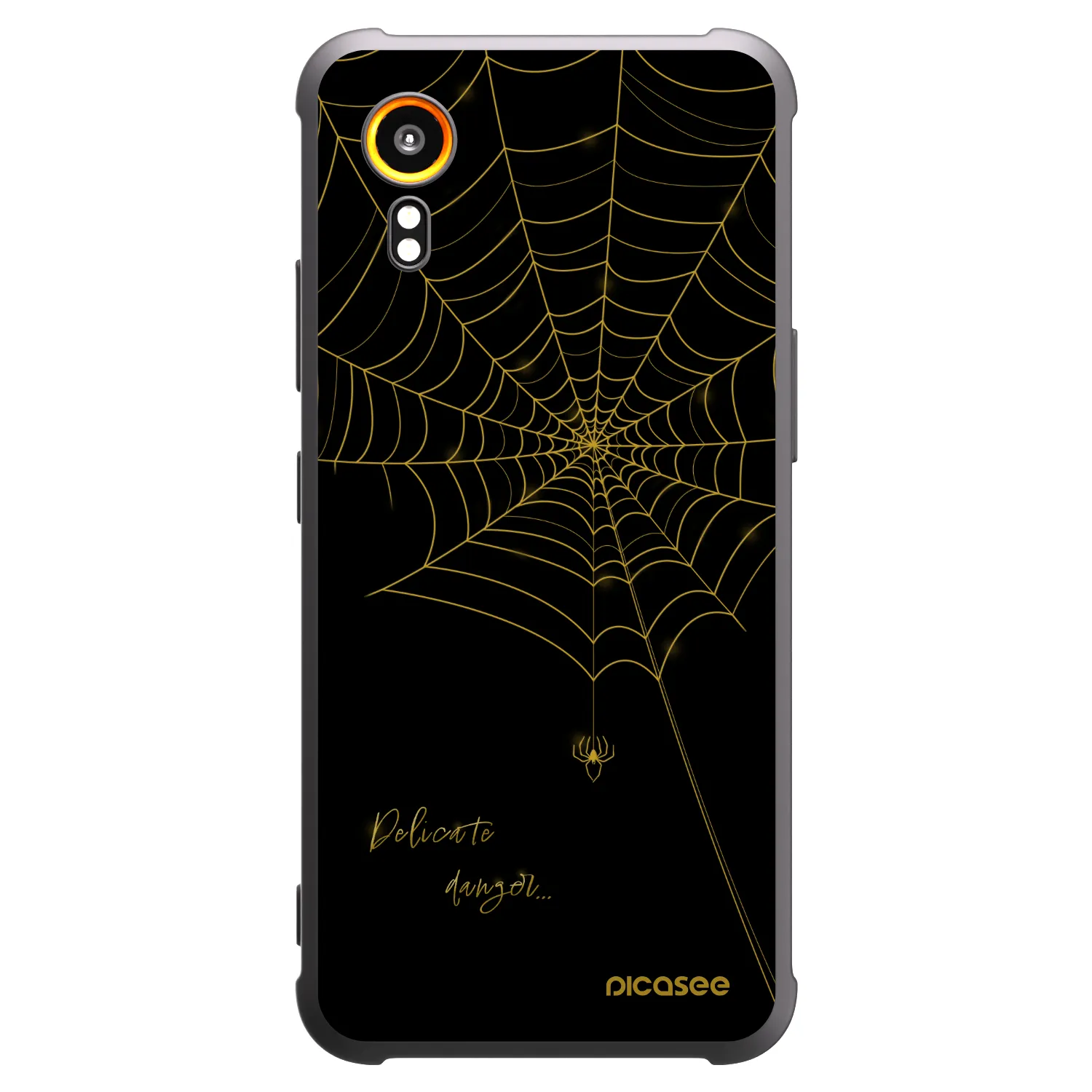 Picasee silikonový černý obal pro Samsung Galaxy XCover 7 - Delicate danger