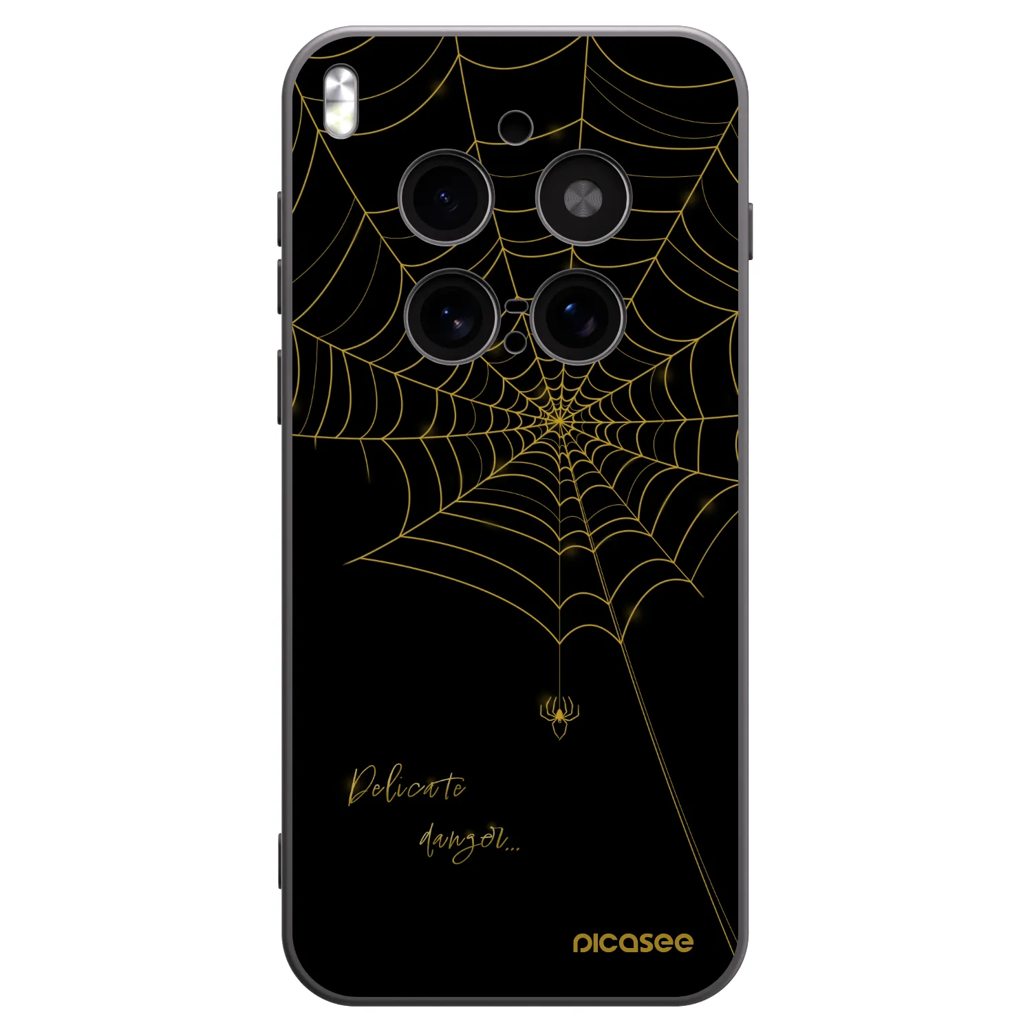 Picasee silikonový černý obal pro Vivo X300 Pro - Delicate danger