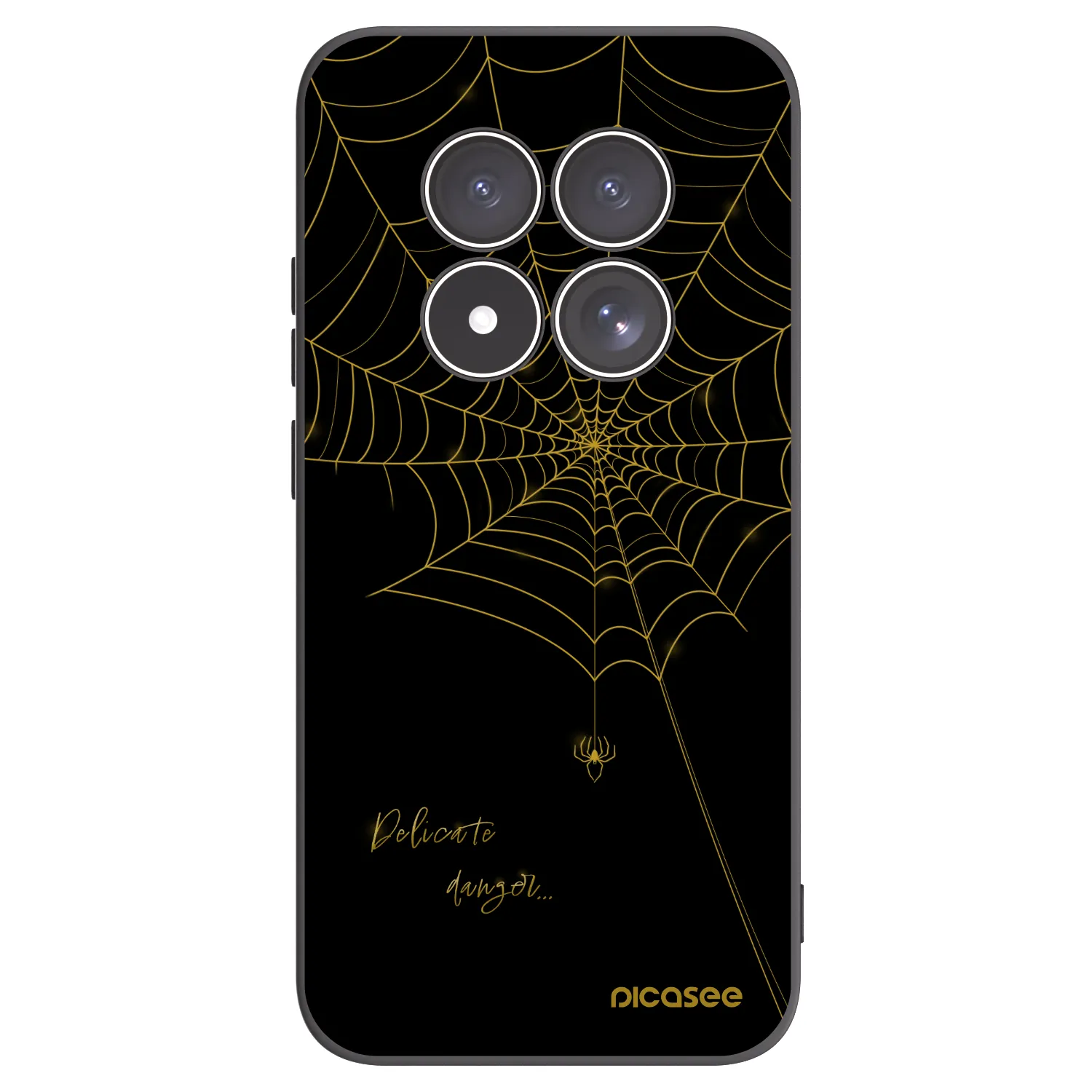 Picasee silikonový černý obal pro Xiaomi Redmi Note 15 Pro 5G - Delicate danger