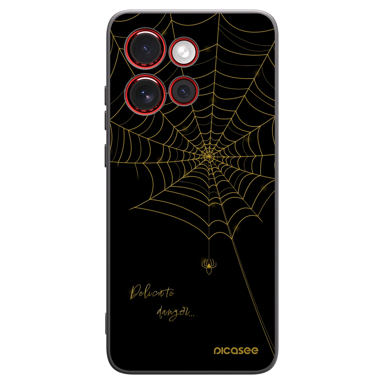 Picasee silikonový černý obal pro Motorola Edge 60 Neo 5G - Delicate danger