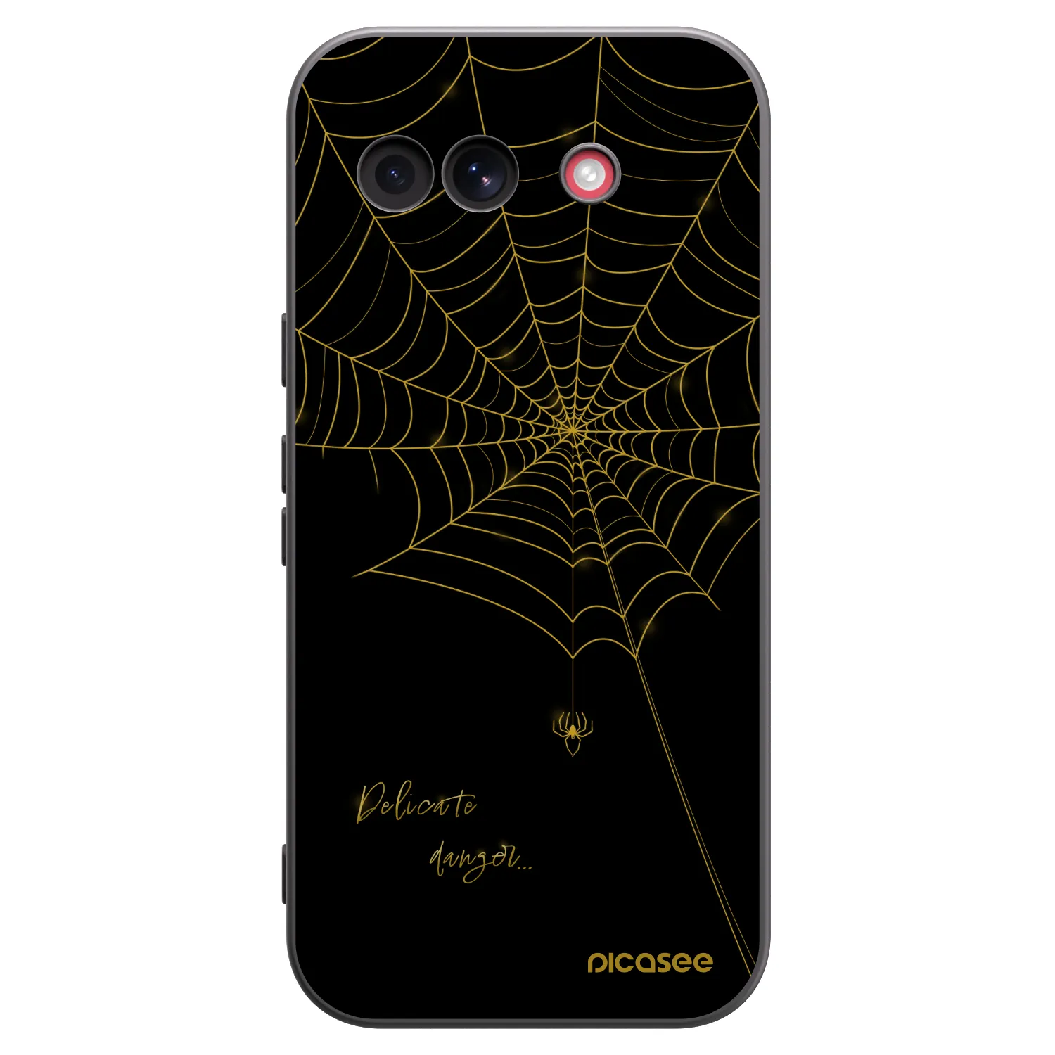 Picasee silikonový černý obal pro Google Pixel 10a - Delicate danger