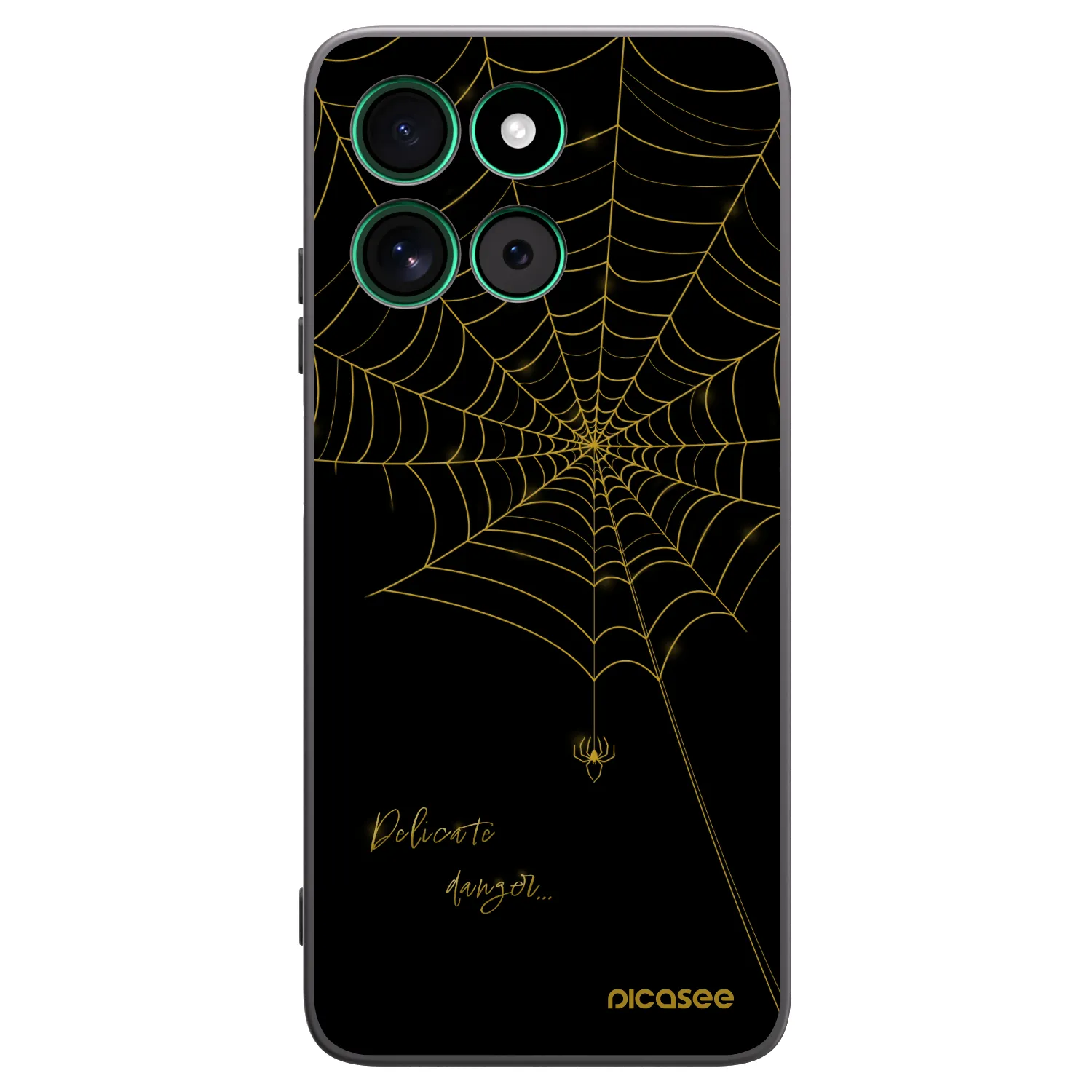 Picasee silikonový černý obal pro Motorola Moto G57 Power - Delicate danger