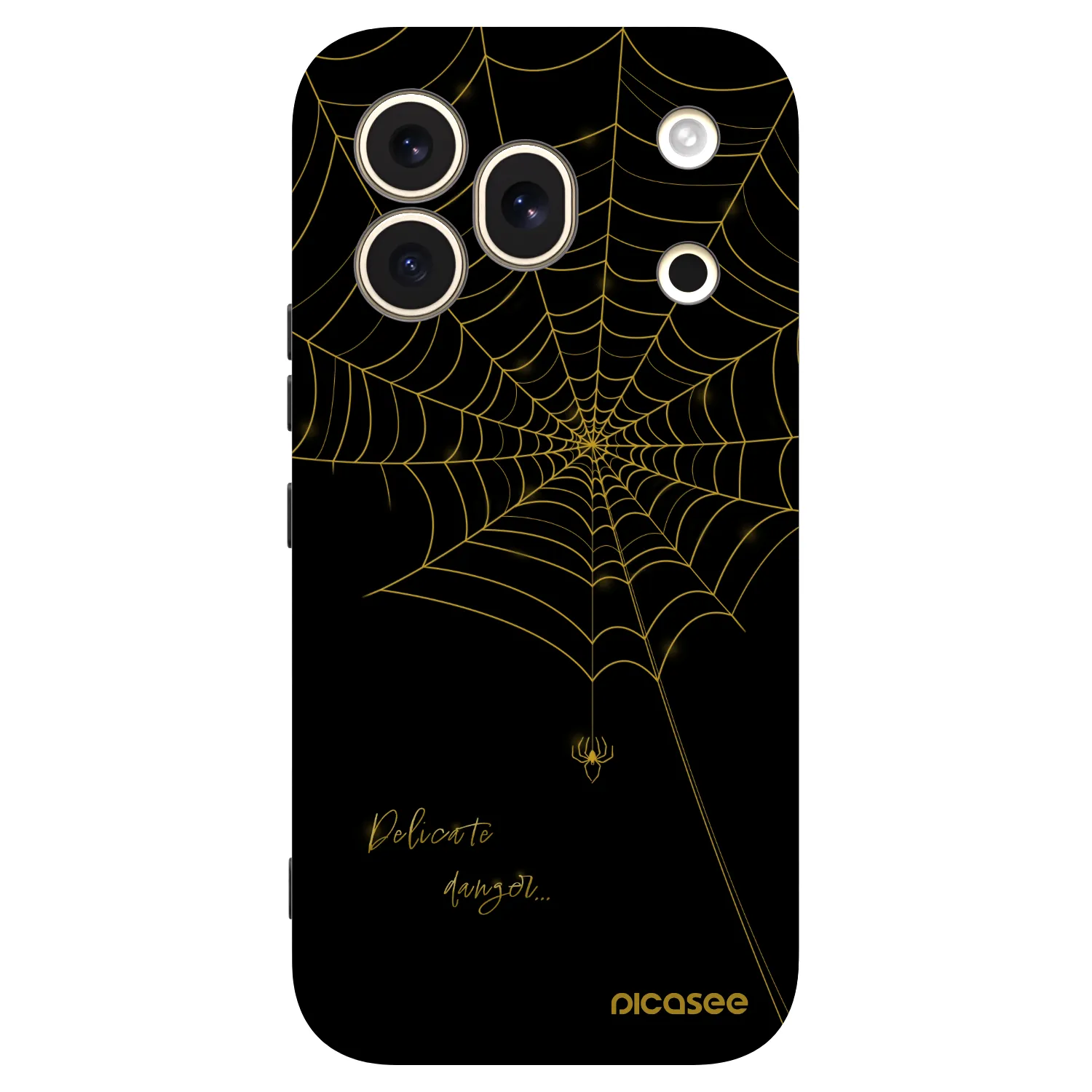 Picasee silikonový černý obal pro Honor 600 Pro - Delicate danger