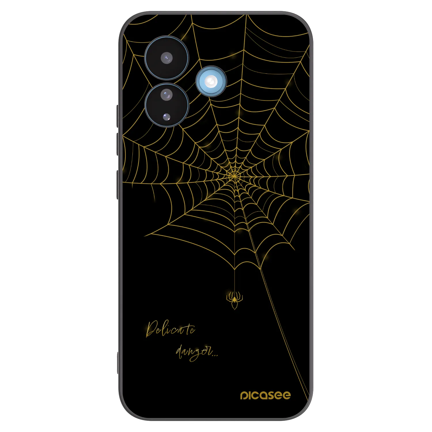 Picasee silikonový černý obal pro Xiaomi Redmi Note 17 Pro 5G - Delicate danger