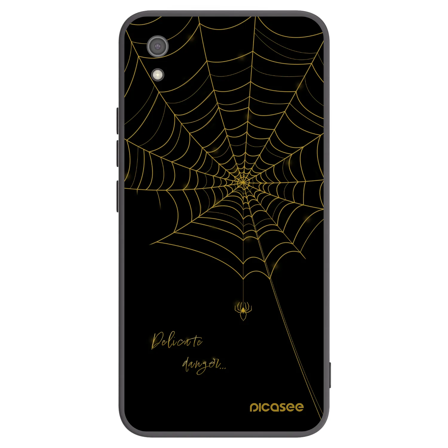 Picasee silikonový černý obal pro Xiaomi Redmi 7A - Delicate danger