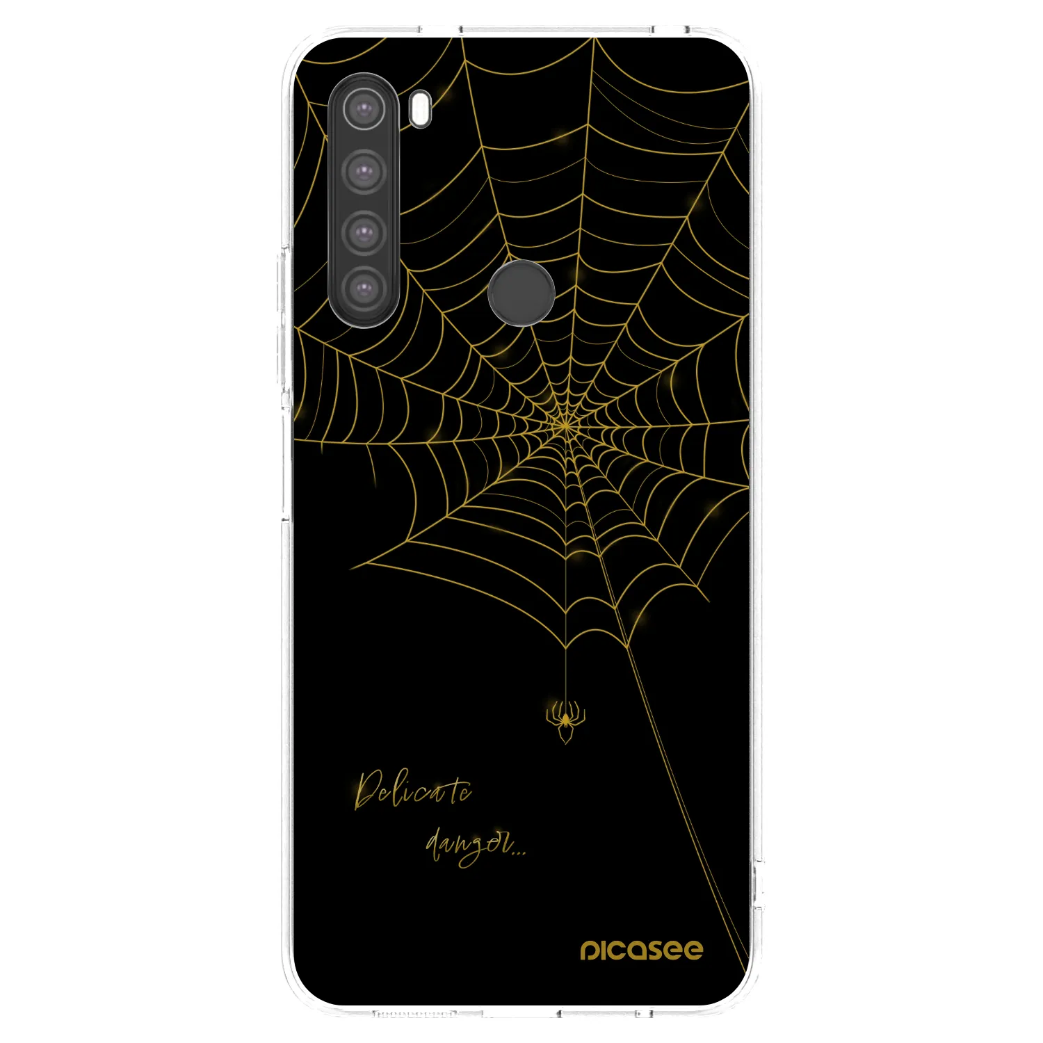 Picasee silikonový průhledný obal pro Xiaomi Redmi Note 8 - Delicate danger