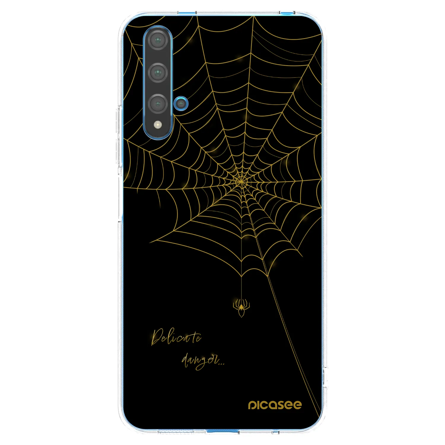 Picasee silikonový průhledný obal pro Huawei Nova 5T - Delicate danger