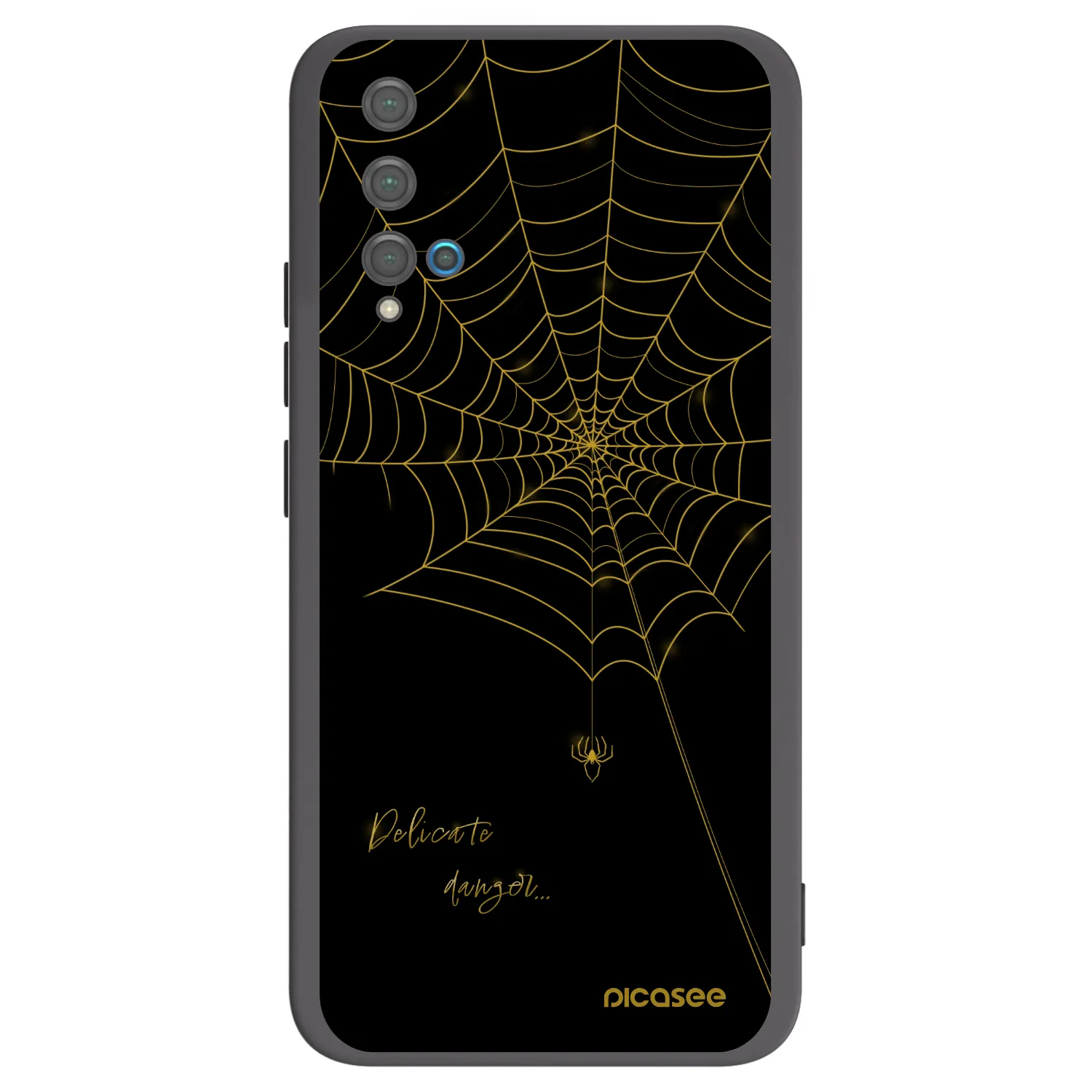 Picasee silikonový černý obal pro Huawei Nova 5T - Delicate danger
