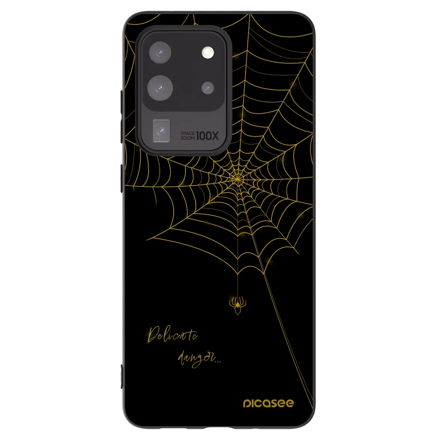 Picasee silikonový černý obal pro Samsung Galaxy S20 Ultra 5G G988F - Delicate danger