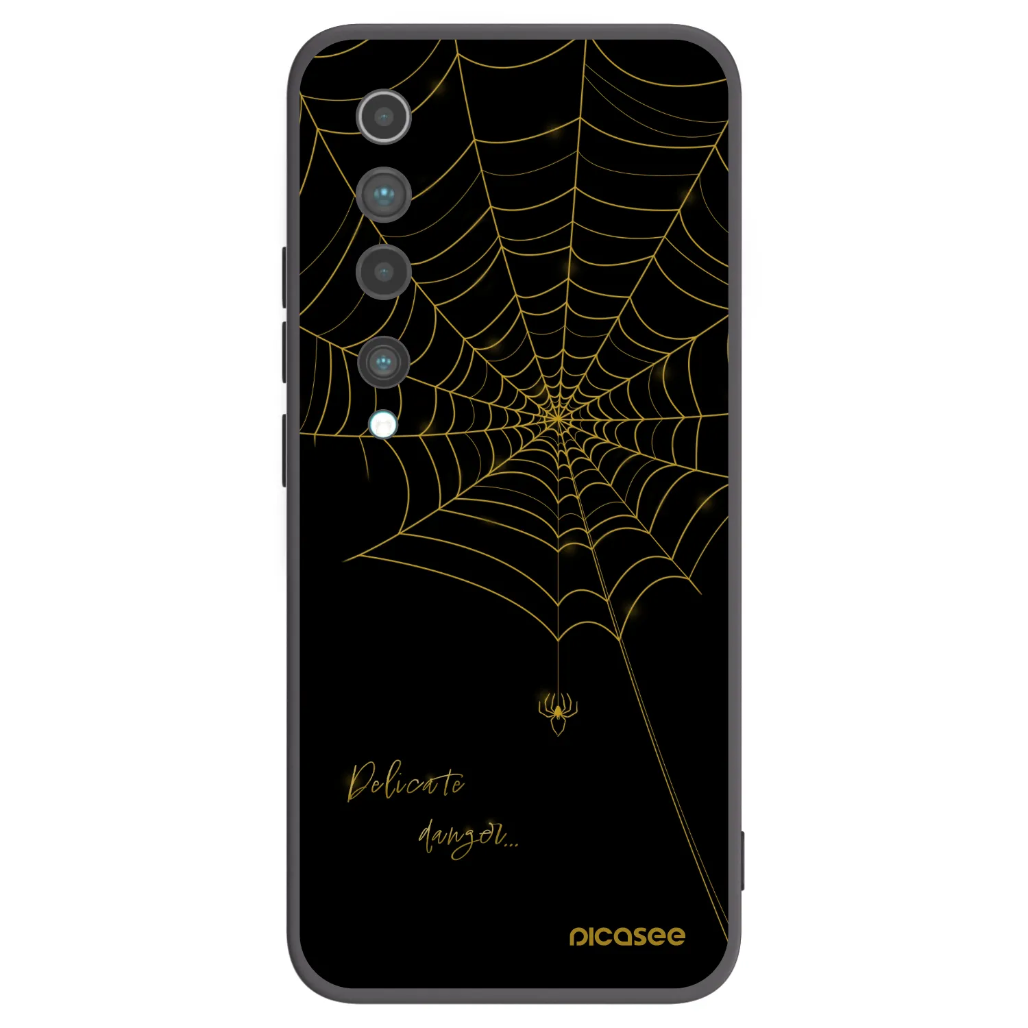 Picasee silikonový černý obal pro Xiaomi Mi 10 - Delicate danger