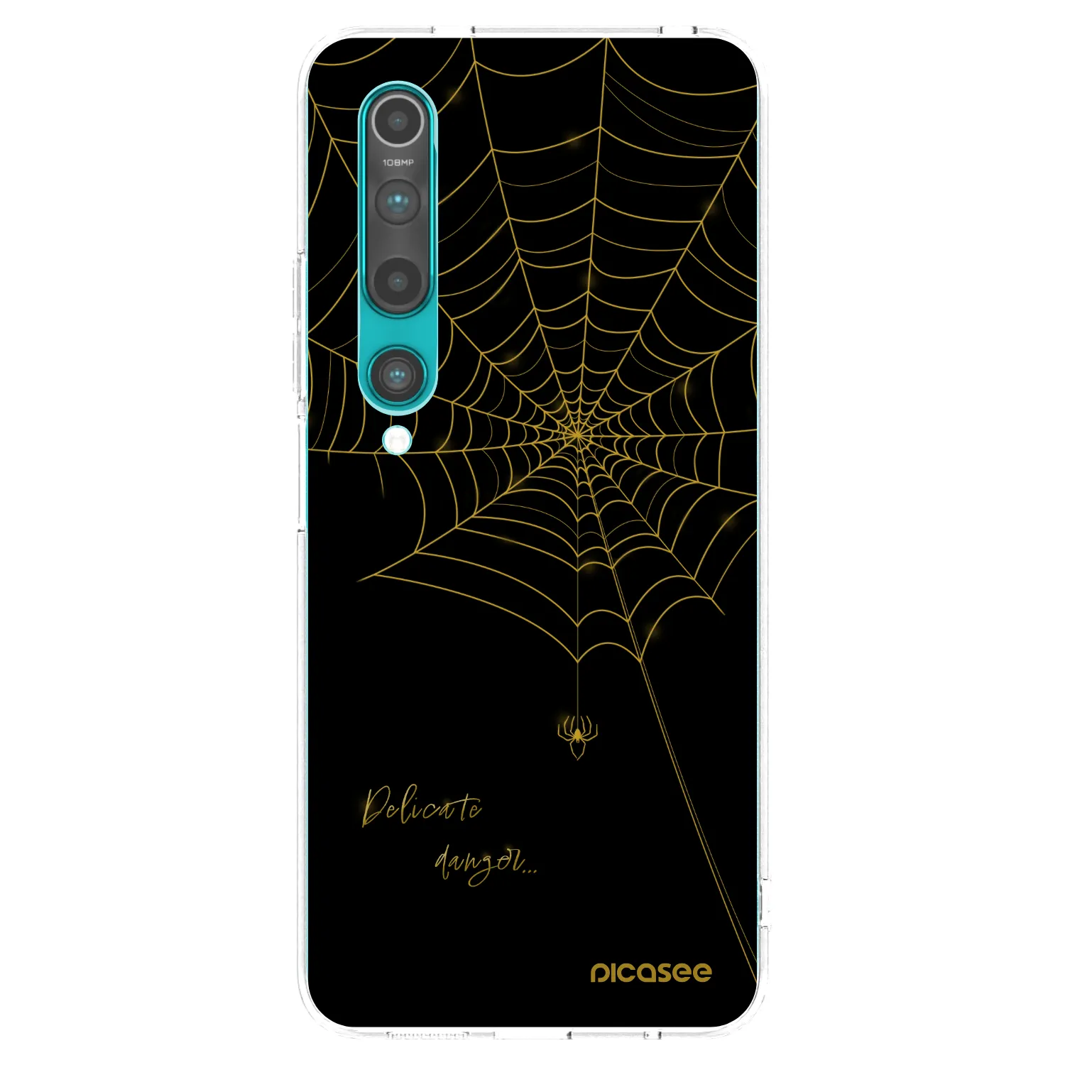 Picasee silikonový průhledný obal pro Xiaomi Mi 10 - Delicate danger