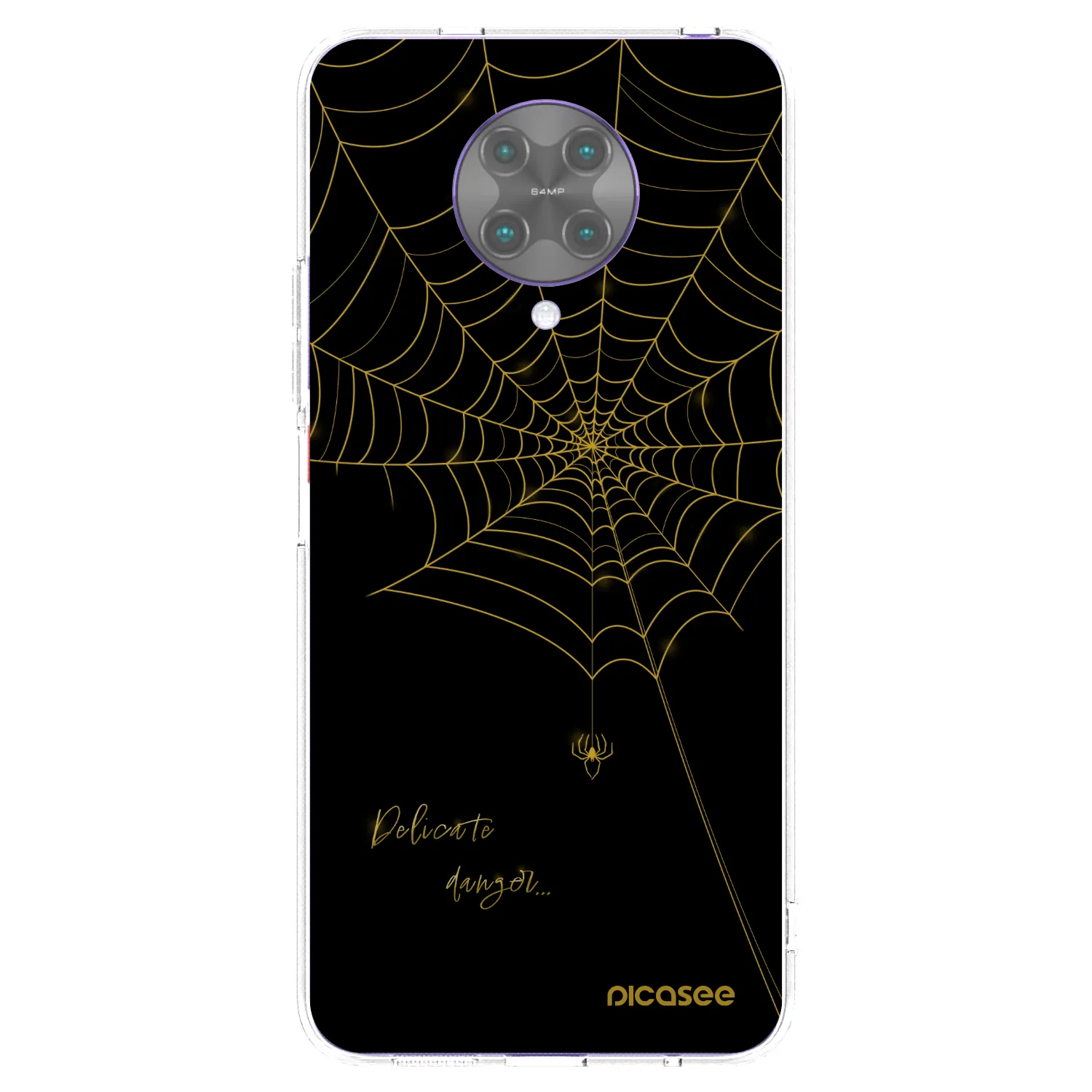 Picasee silikonový průhledný obal pro Xiaomi Poco F2 Pro - Delicate danger
