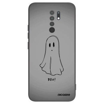Picasee silikonový černý obal pro Xiaomi Redmi 9 - Ghost