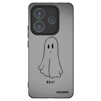 Picasee silikonový černý obal pro Xiaomi Redmi Note 14 5G - Ghost