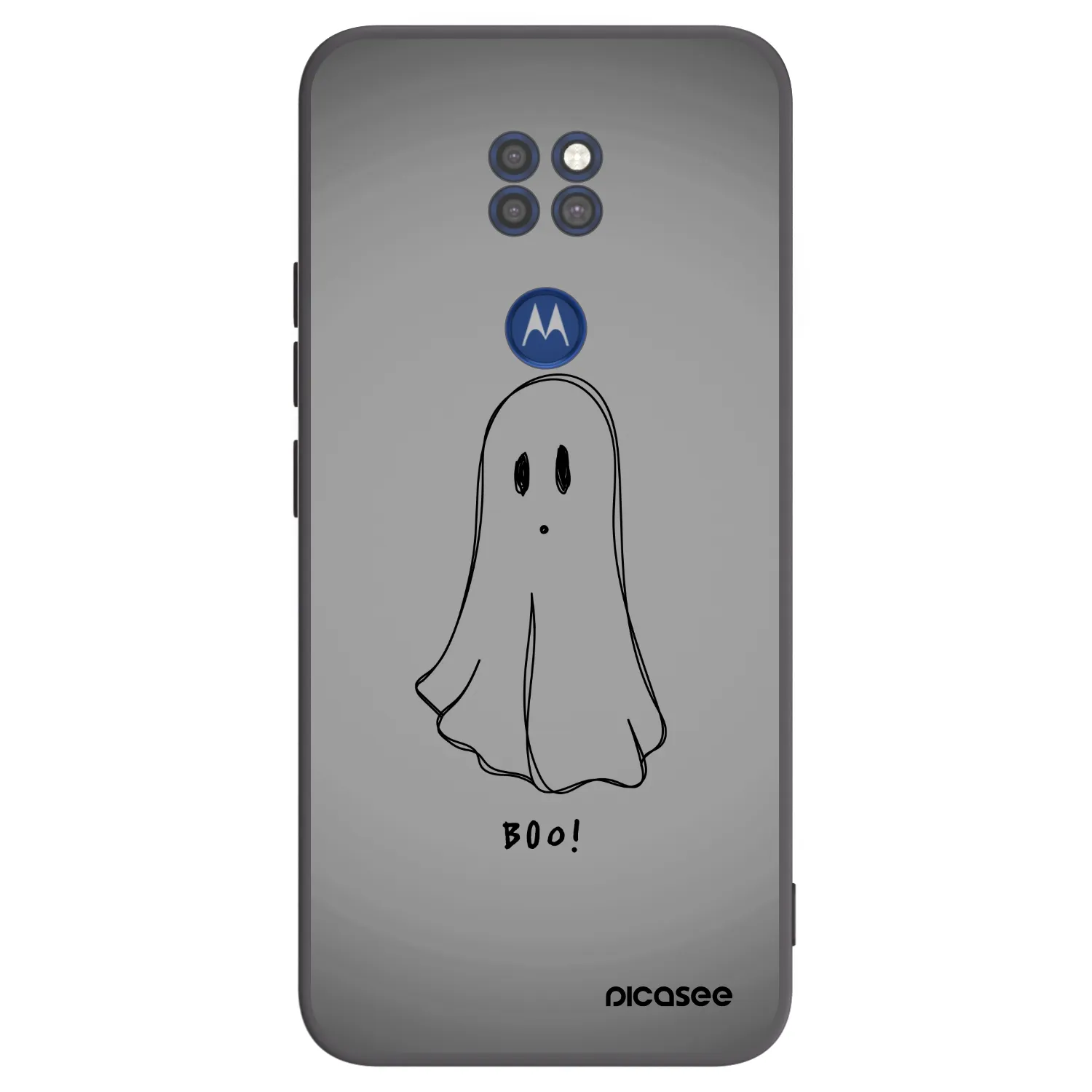 Picasee silikonový černý obal pro Motorola Moto G9 Play - Ghost