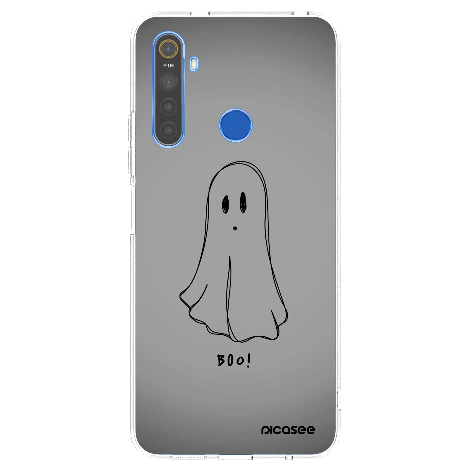 Picasee silikonový průhledný obal pro Realme 5 - Ghost