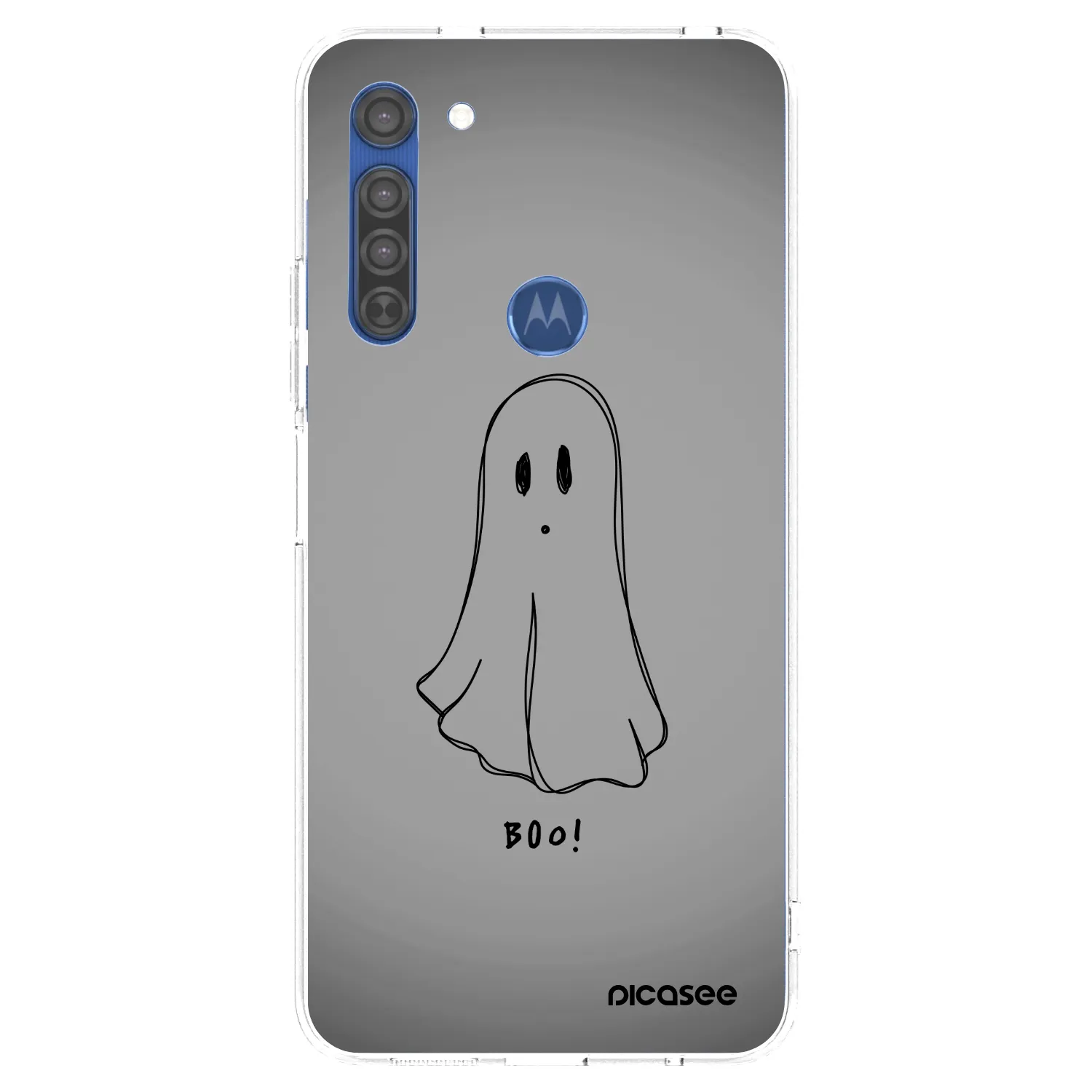 Picasee silikonový průhledný obal pro Motorola Moto G8 - Ghost
