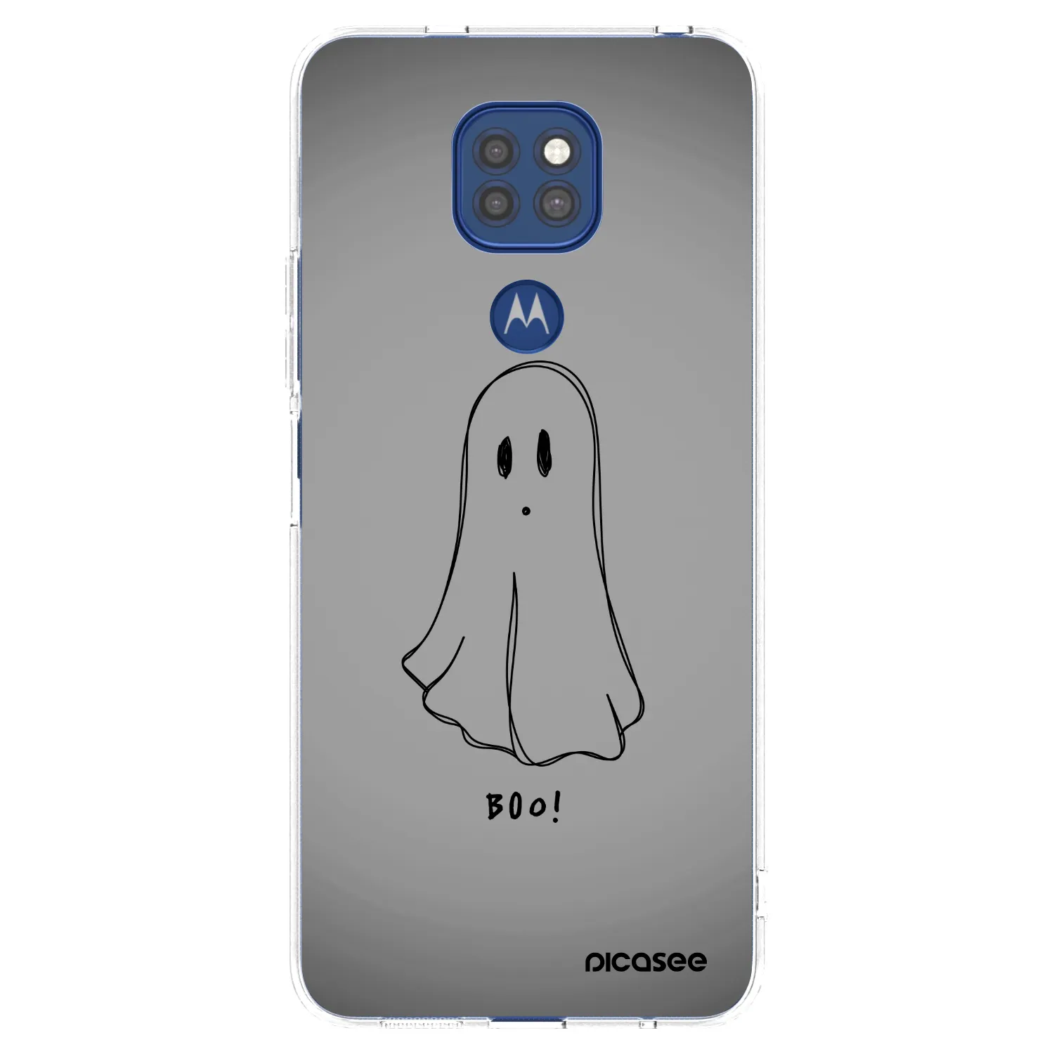 Picasee silikonový průhledný obal pro Motorola Moto G9 Play - Ghost