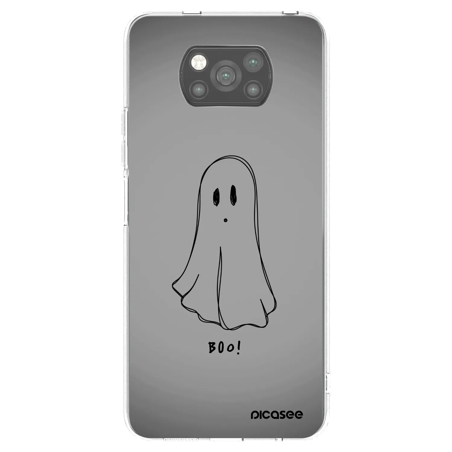 Picasee silikonový černý obal pro Xiaomi Poco X3 Pro - Ghost