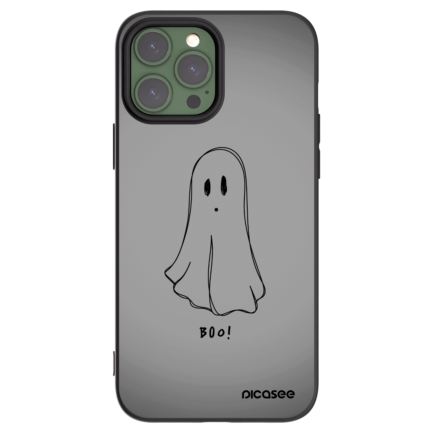 Picasee silikonový černý obal pro Apple iPhone 13 Pro Max - Ghost