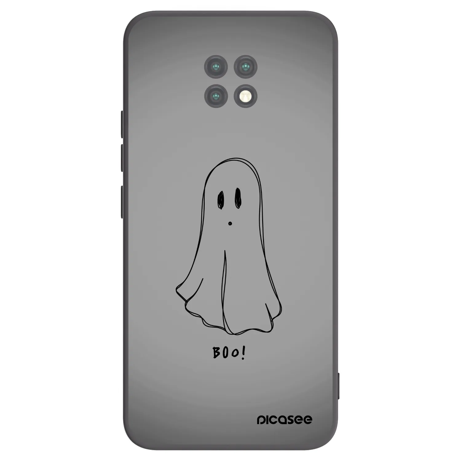 Picasee silikonový černý obal pro Xiaomi Redmi Note 9T - Ghost