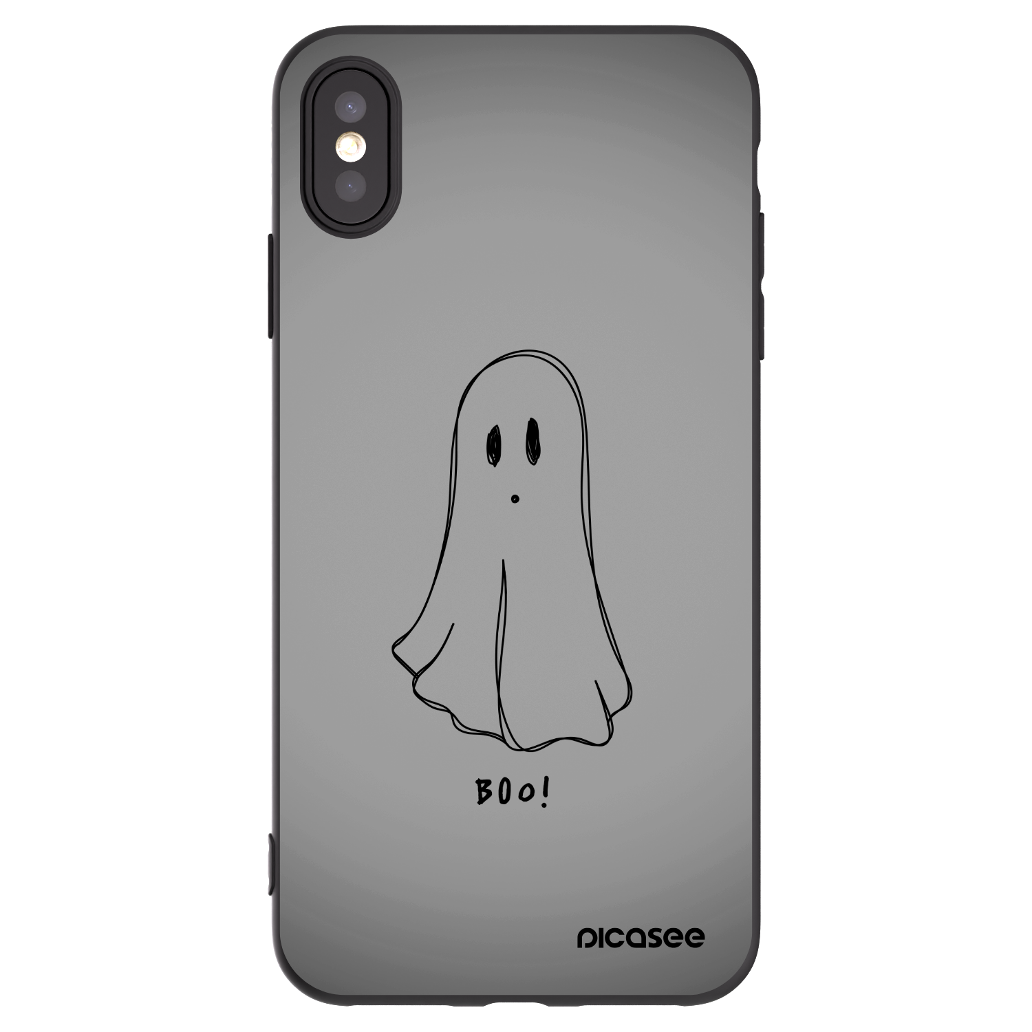 Picasee silikonový černý obal pro Apple iPhone XS Max - Ghost